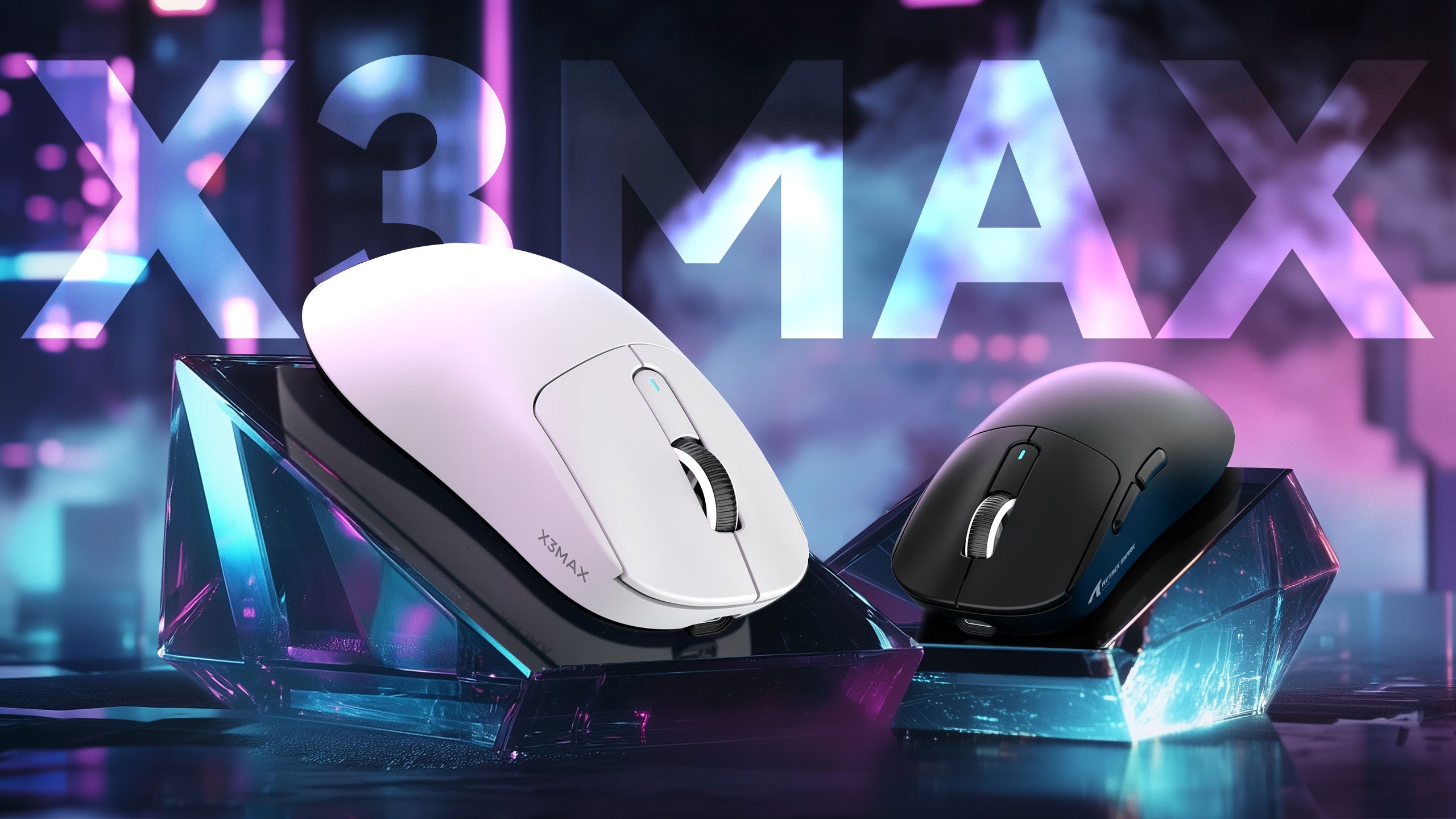 ATTACK SHARK X3MAX PAW3950 Souris de jeu sans fil