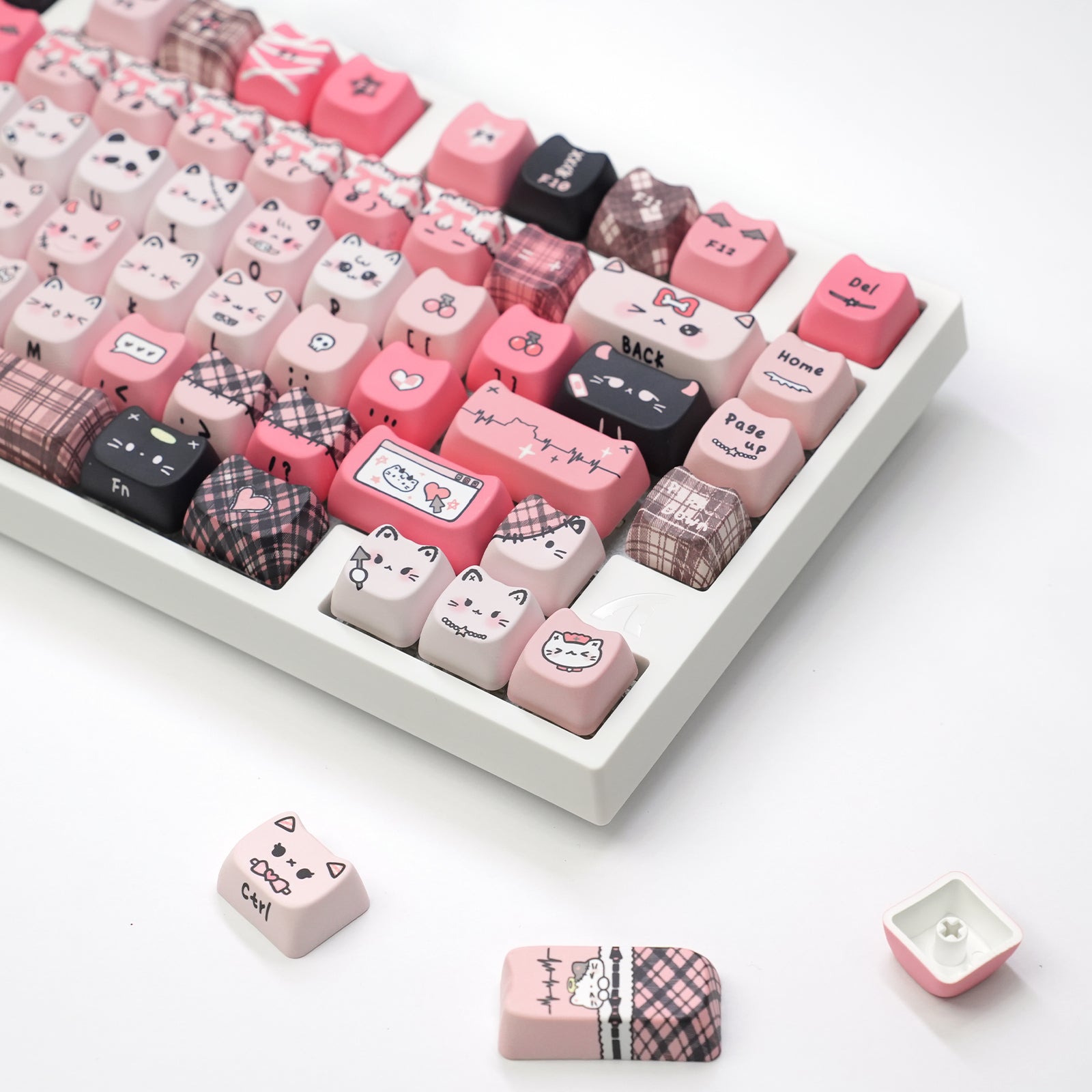 ATTACK SHARK SK05, 118/119 touches, touches en PBT, profil MOA, ANSI