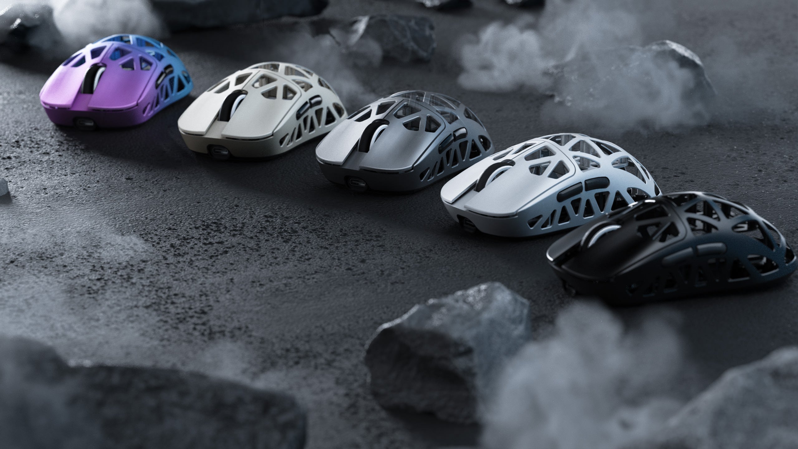 ATTACK SHARK R2 Souris de jeu en alliage de magnésium PAW3950 8K avec câble enroulé pour souris (station de charge non incluse)