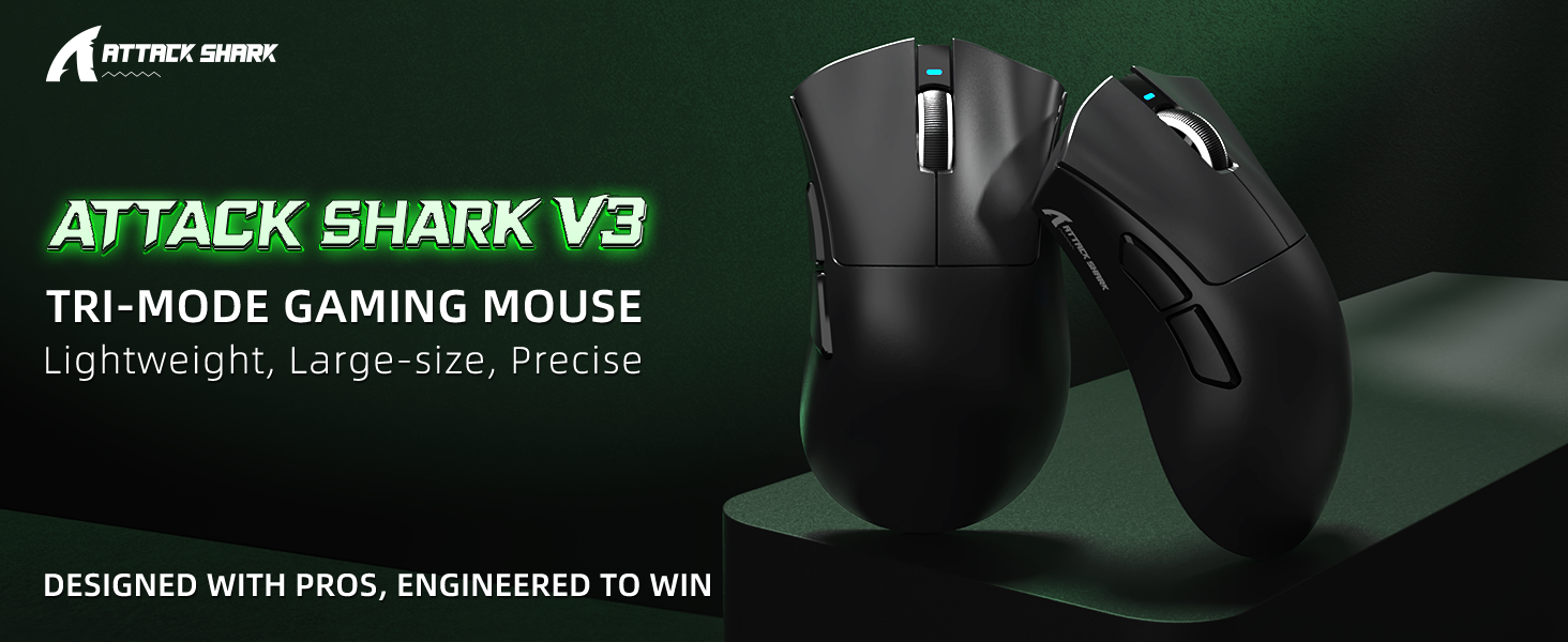 Souris de jeu ultra-légère à trois modes ATTACK SHARK V3