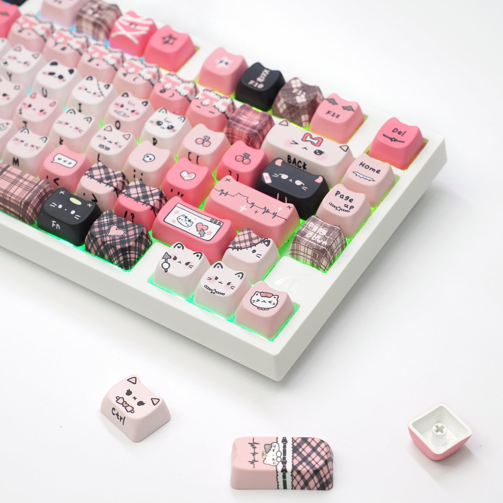 ATTACK SHARK SK05, 118/119 touches, touches en PBT, profil MOA, ANSI