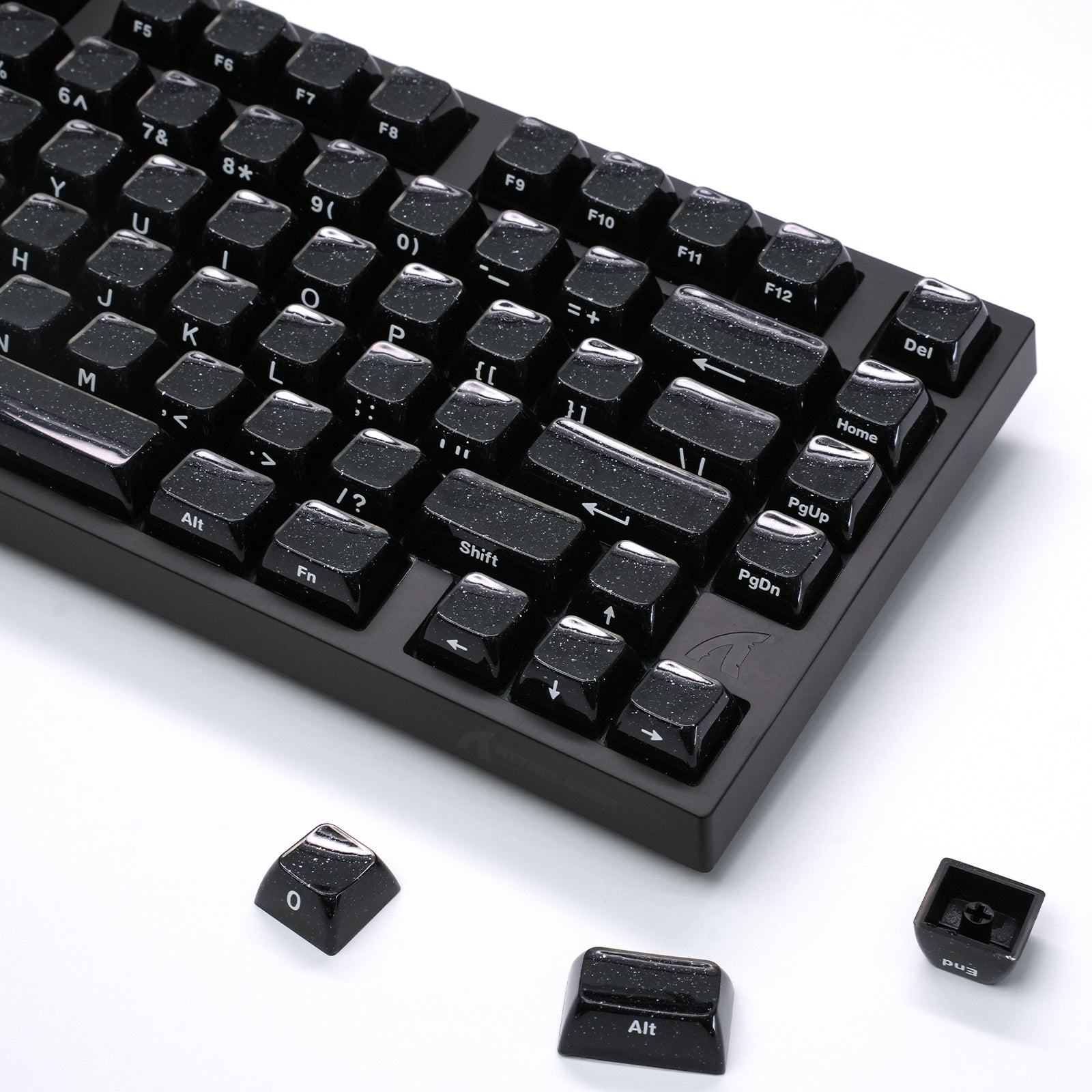 ATTACK SHARK SK03, 136 touches, touches en cristal, profil ASA, ANSI/ISO