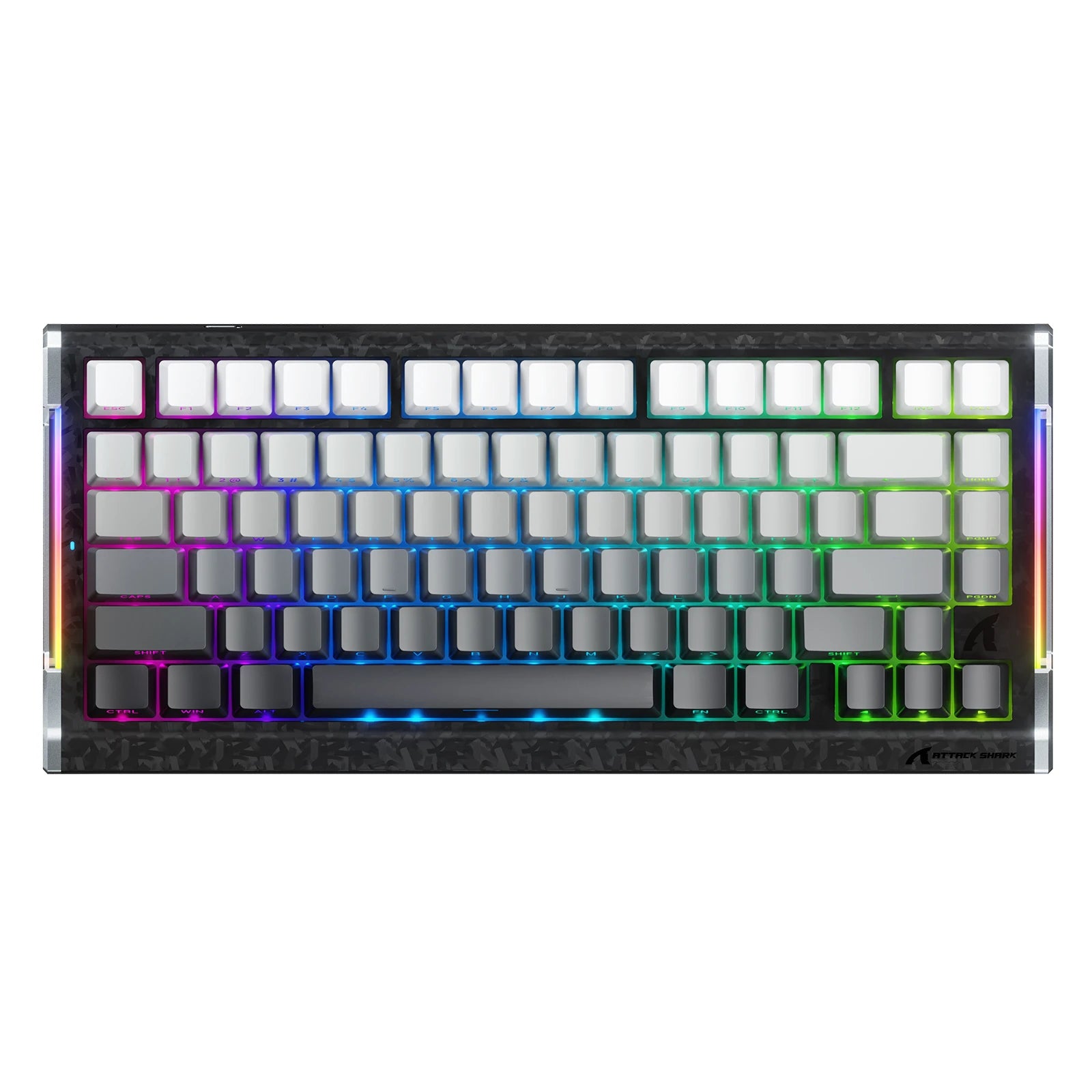 Clavier ATTACK SHARK R86 HE en fibre de carbone à déclenchement rapide et interrupteurs magnétiques