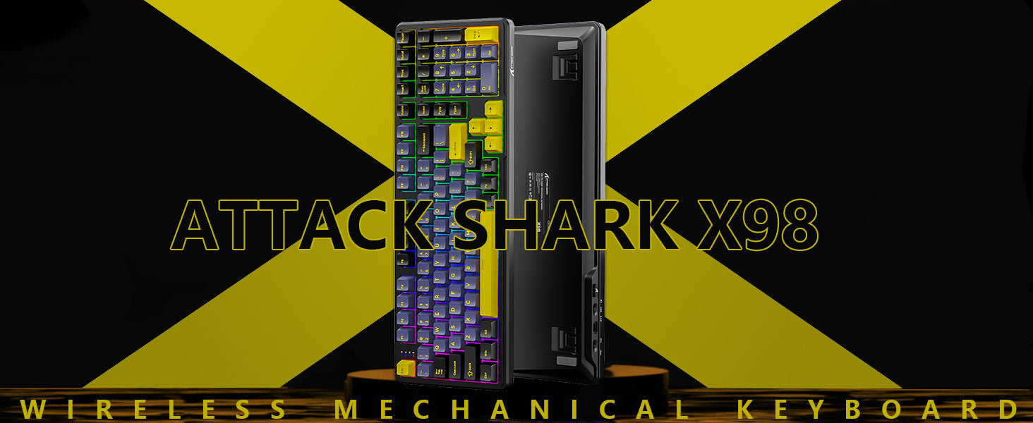 Clavier mécanique sans fil pleine taille ATTACK SHARK X98