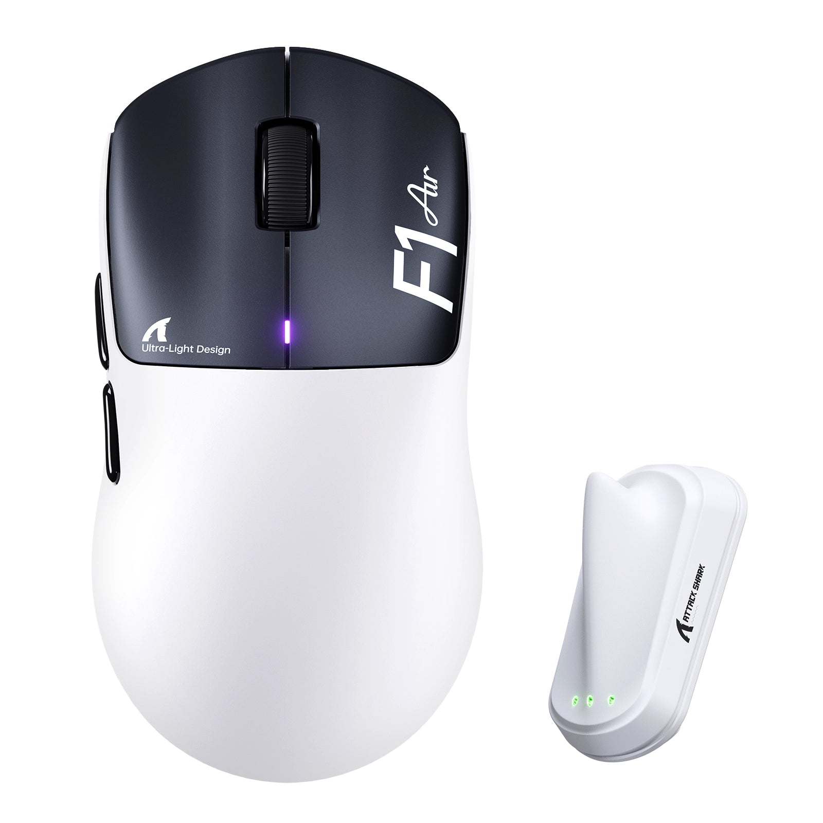 Souris gaming sans fil ATTACK SHARK F1 AIR 39 g avec PAW3955MAX