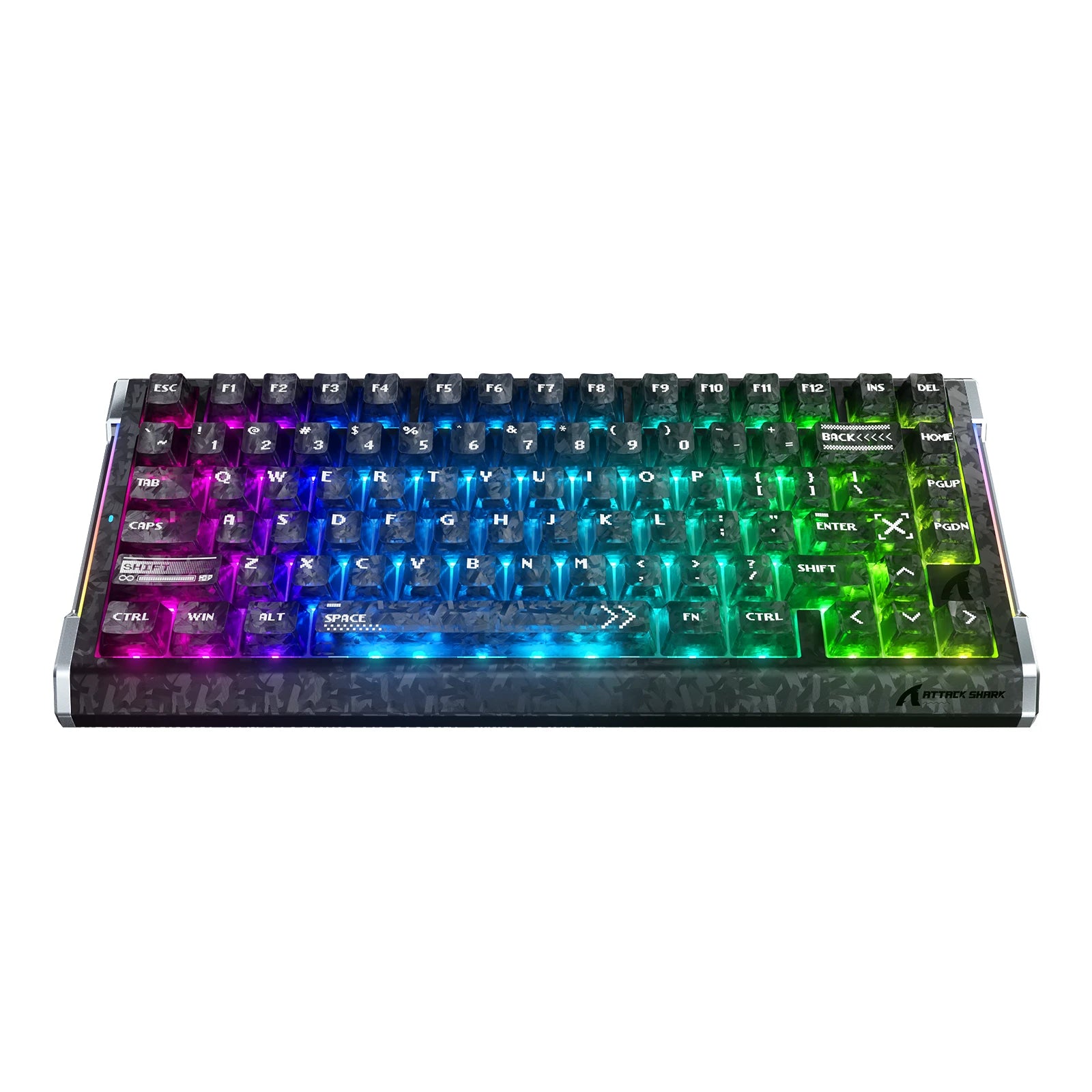 Clavier ATTACK SHARK R86 HE en fibre de carbone à déclenchement rapide et interrupteurs magnétiques