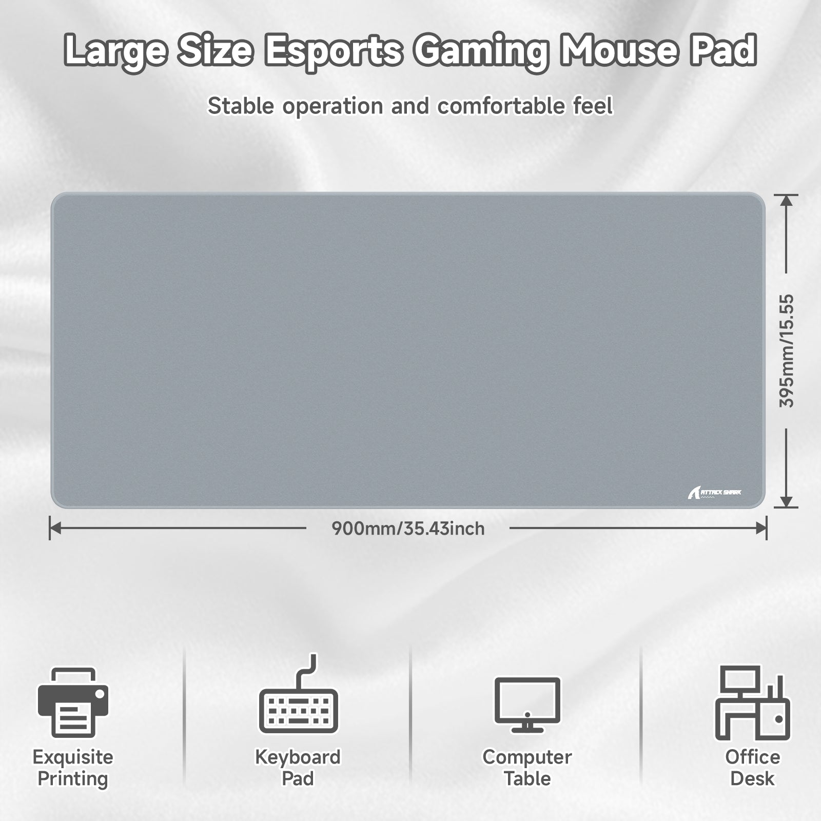 Tapis de Souris Gaming eSport ATTACK SHARK CM02PRO (900x400x4 MM)