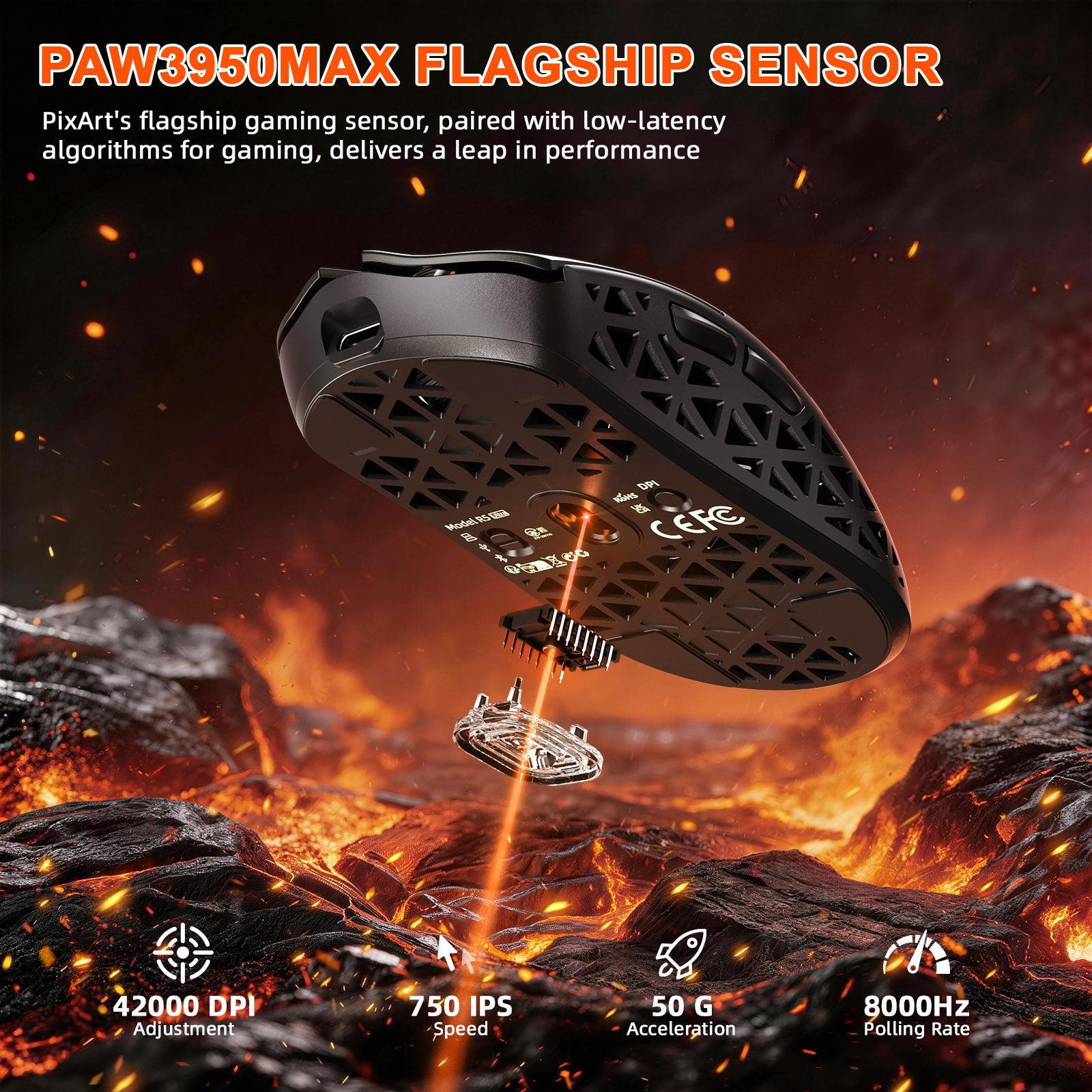 Pack gaming en fibre de carbone ATTACK SHARK R68 HE & R5 ULTRA