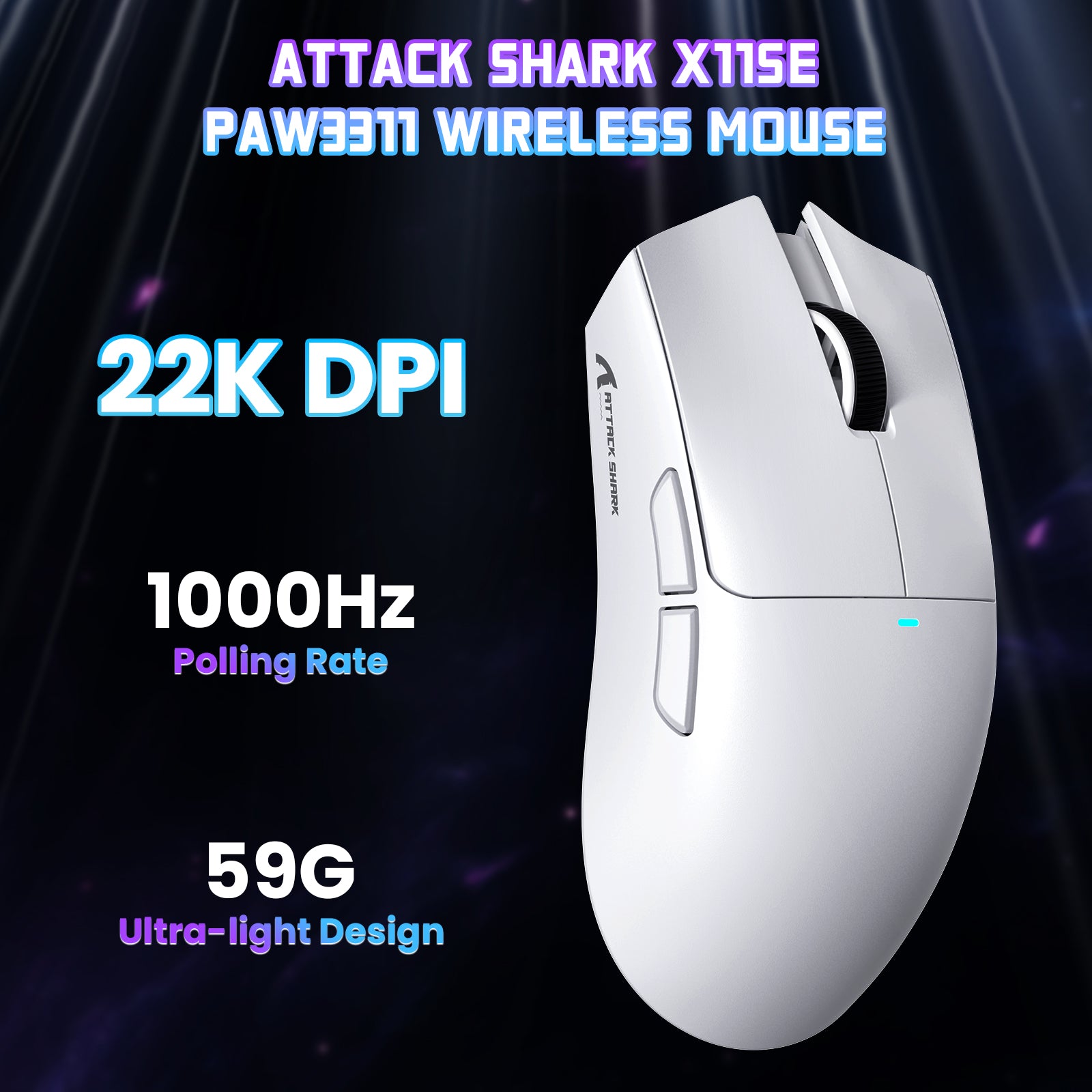 Souris de jeu sans fil ATTACK SHARK X11SE