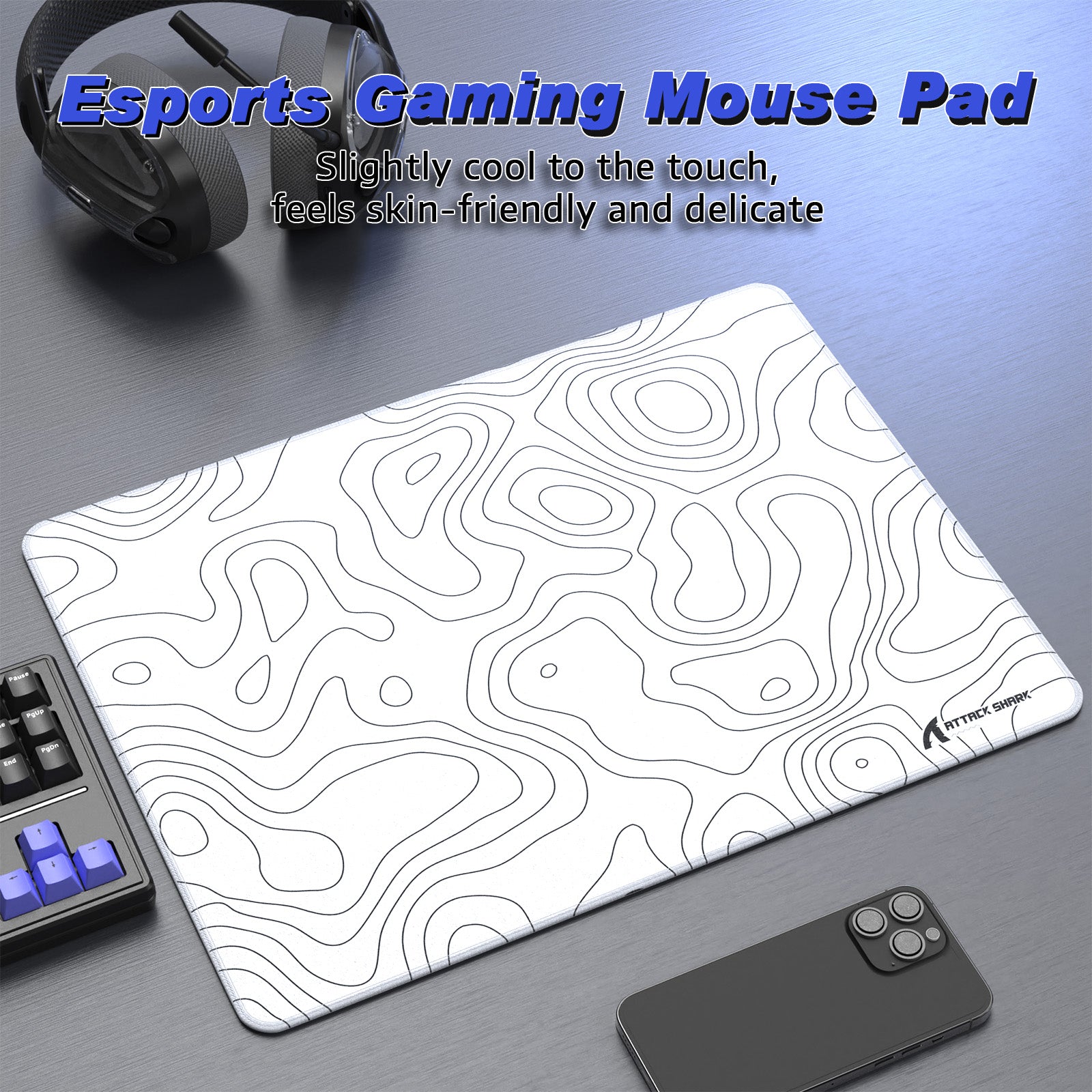 Tapis de Souris Gaming eSport ATTACK SHARK CM02SE (410x310x4 MM)