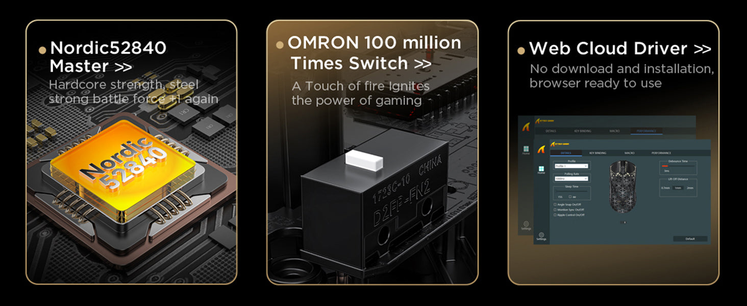 Souris de jeu sans fil 8K ATTACK SHARK R5 Ultra en fibre de carbone PAW3950MAX