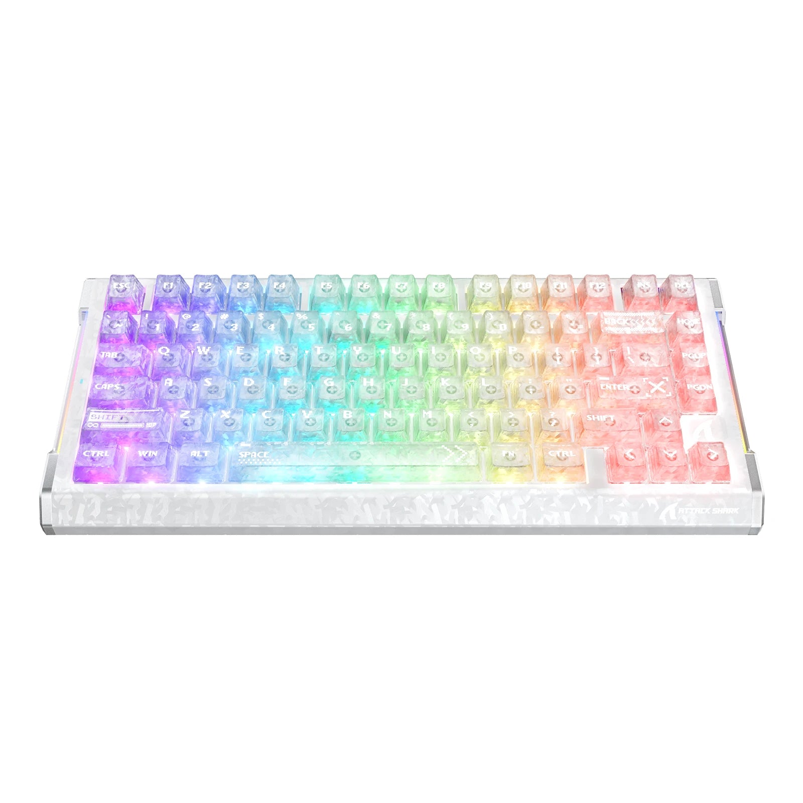 Clavier ATTACK SHARK R86 HE en fibre de carbone à déclenchement rapide et interrupteurs magnétiques