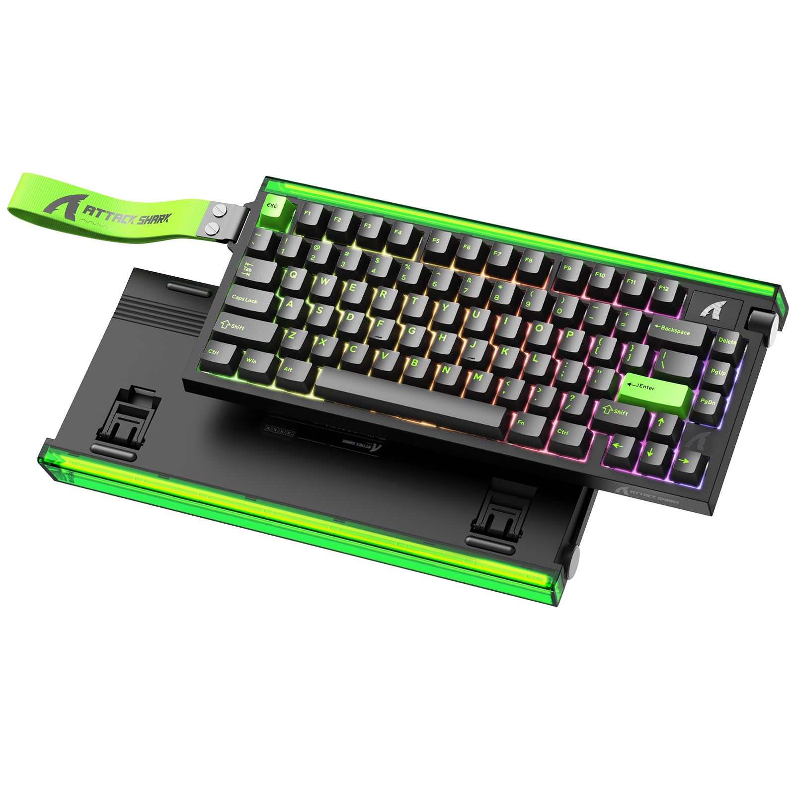 Clavier à déclenchement rapide ATTACK SHARK R85 HE avec interrupteur magnétique et Lightbox personnalisée