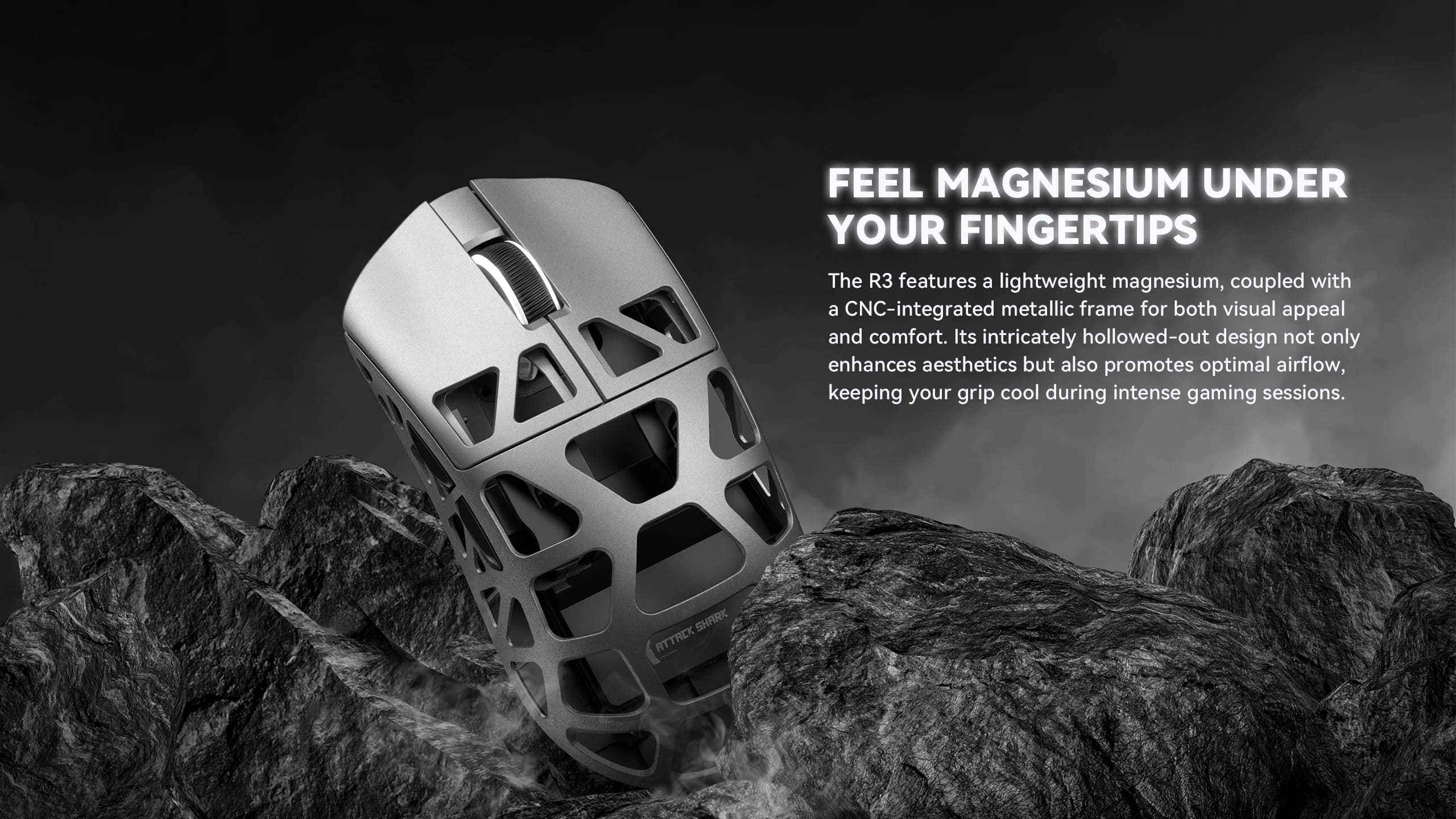 Souris de jeu en alliage de magnésium ATTACK SHARK R3 8K