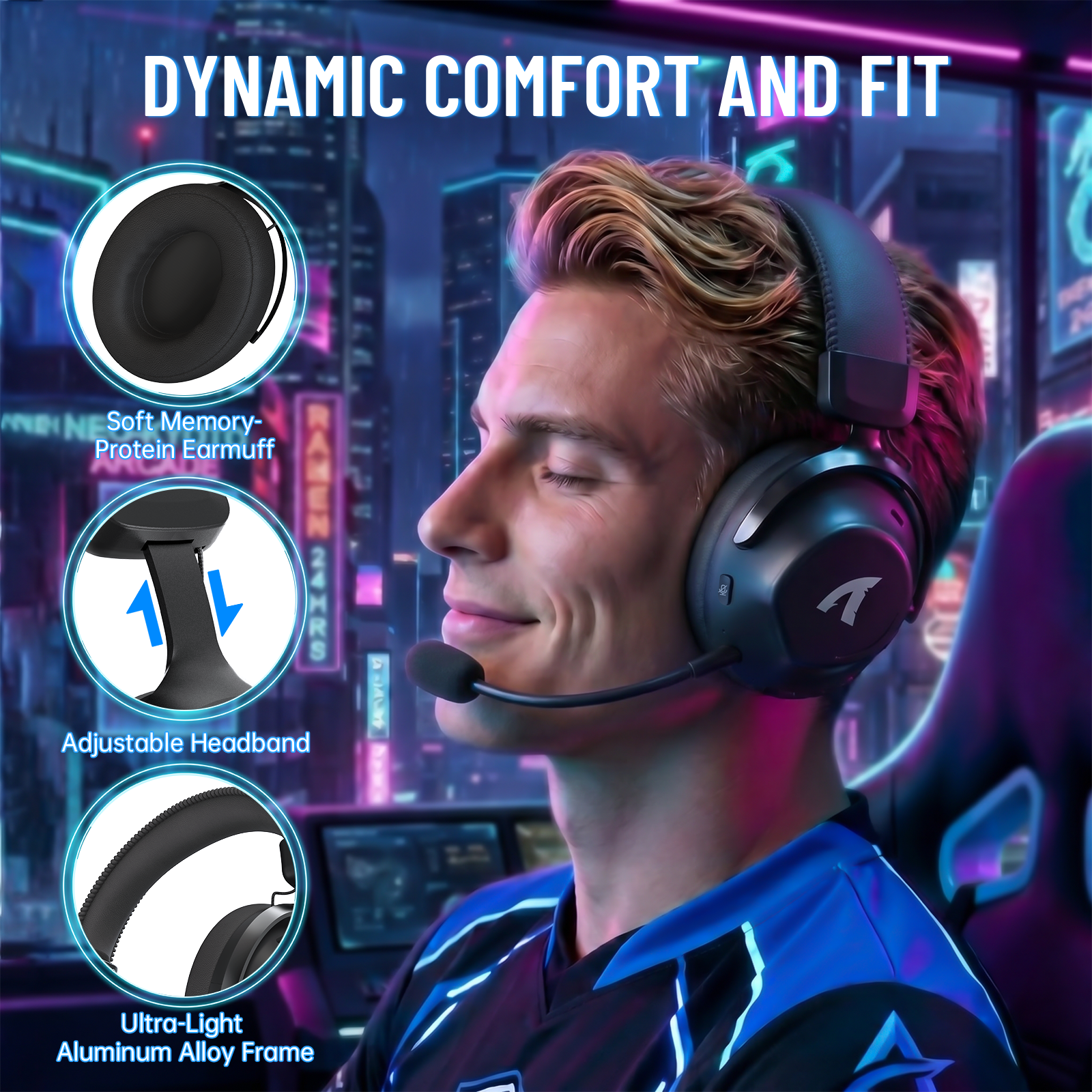 Casque de jeu sans fil ATTACK SHARK L50 PRO à trois modes