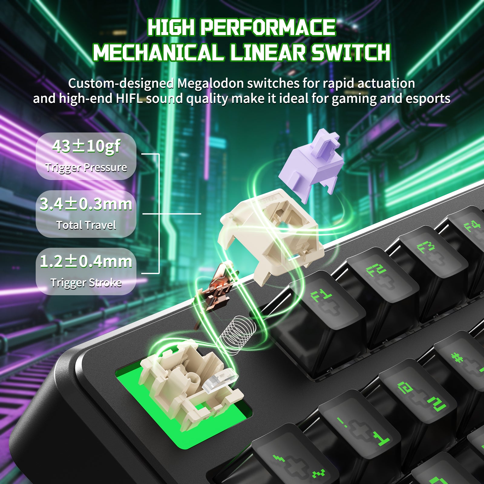 Clavier Mécanique Sans Fil ATTACK SHARK X87 ULTRA avec Récepteur Sans Fil 8K