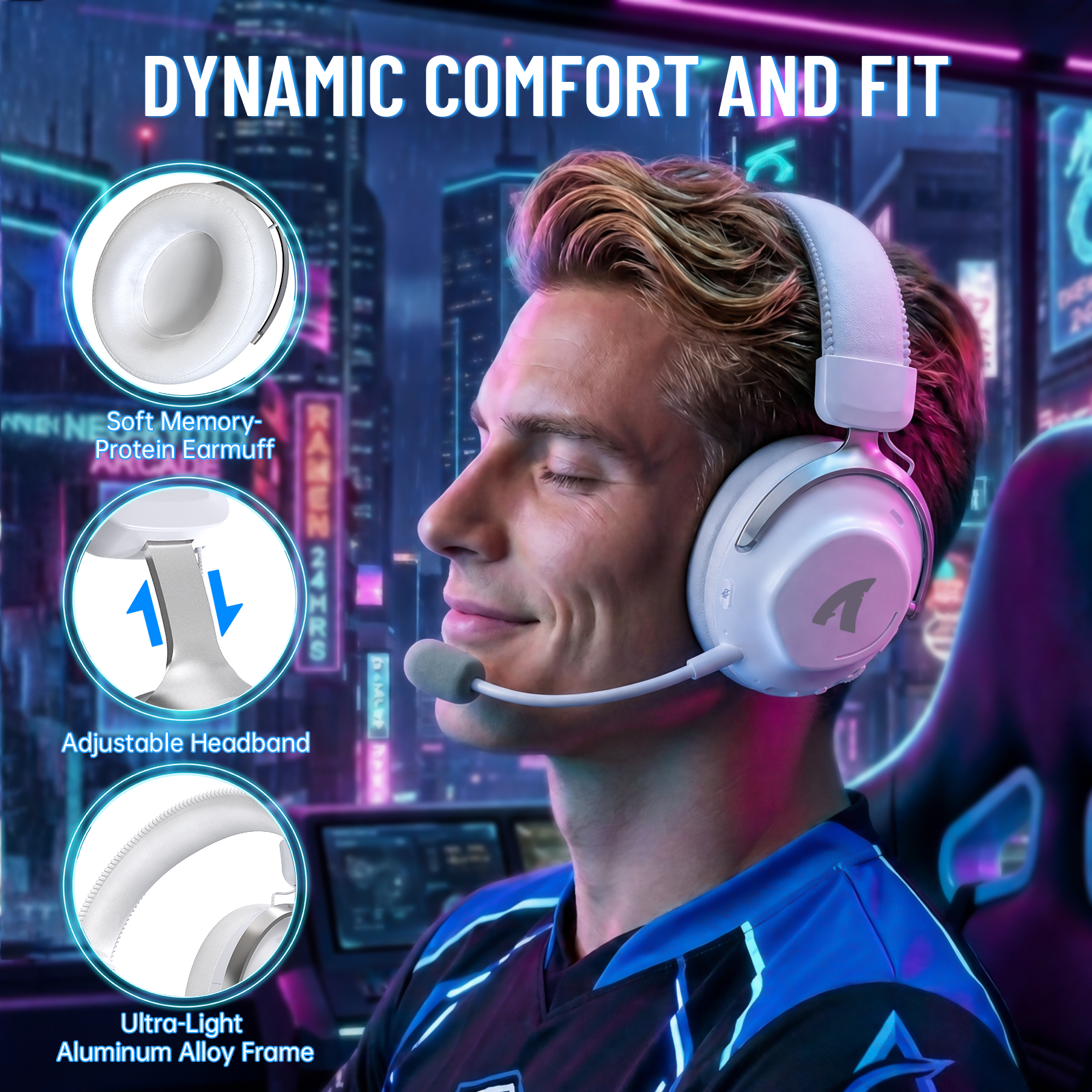 Casque de jeu sans fil ATTACK SHARK L50 PRO à trois modes