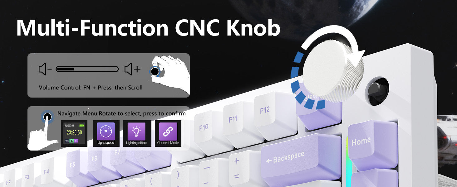 Clavier mécanique à joint tri-mode ATTACK SHARK X820Ultra