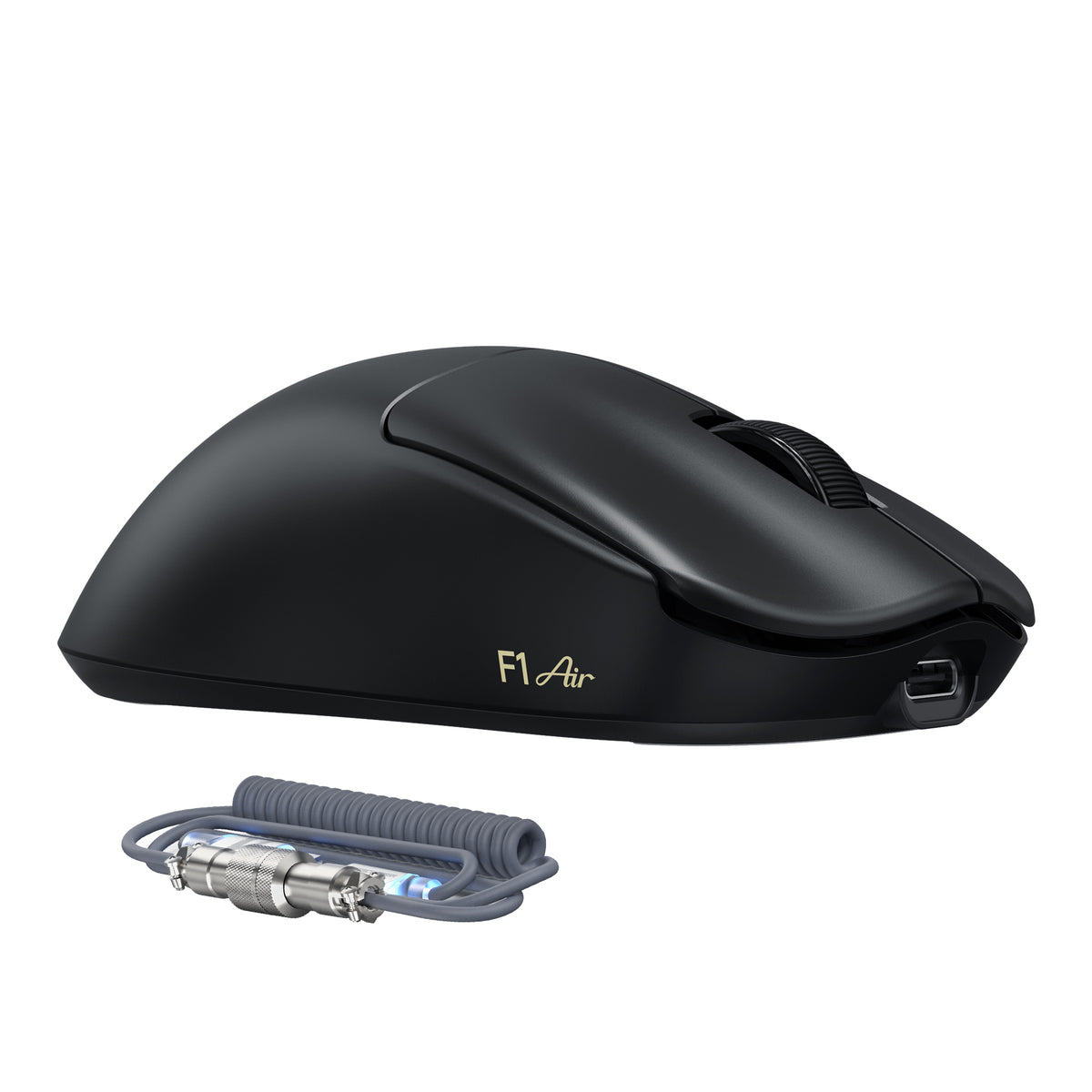 Souris gaming sans fil ATTACK SHARK F1 AIR 39g avec capteur PAW3955MAX et câble C06 Ultra