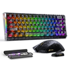 Pack gaming ATTACK SHARK R68 HE & X11 ULTRA en fibre de carbone avec câble enroulé Ultra C01