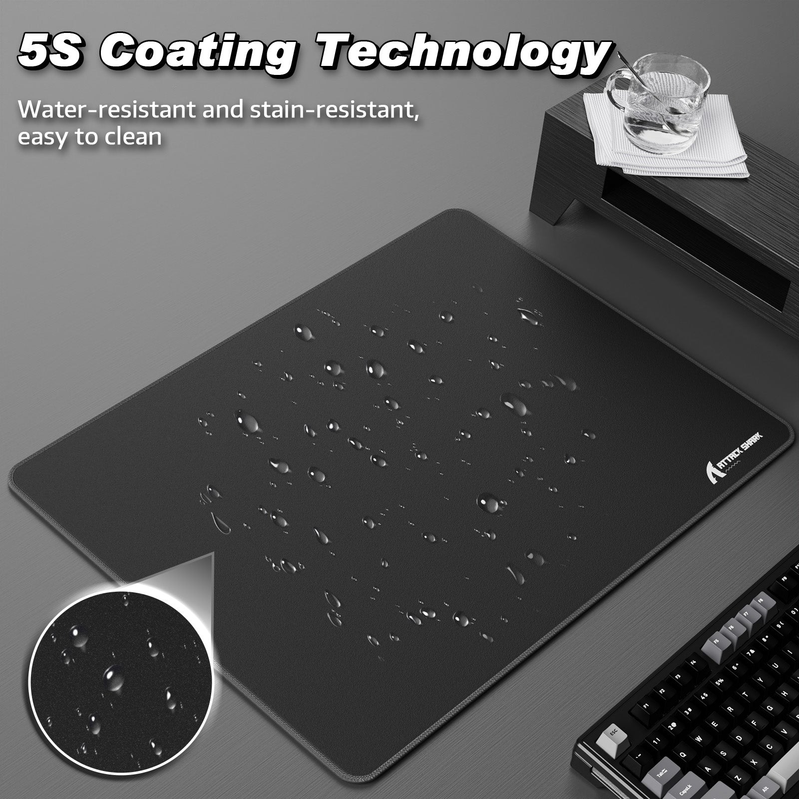 Tapis de Souris Gaming eSport ATTACK SHARK CM02SE (410x310x4 MM)