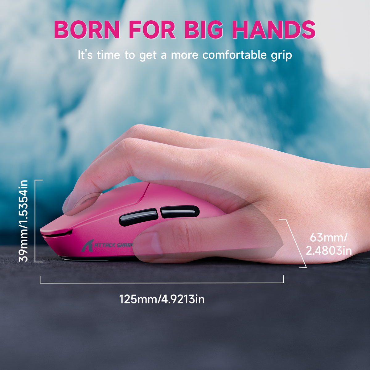 Souris de jeu sans fil tri-mode ATTACK SHARK X8 PLUS avec câble C06 ULTRA