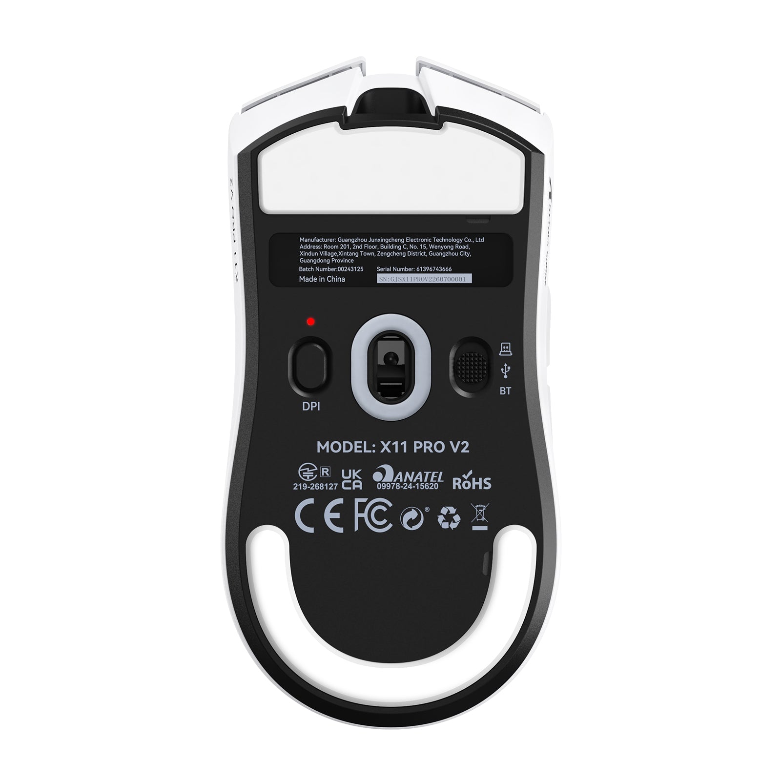 Souris de jeu sans fil ATTACK SHARK X11 PRO V2 avec station de charge et écran TFT