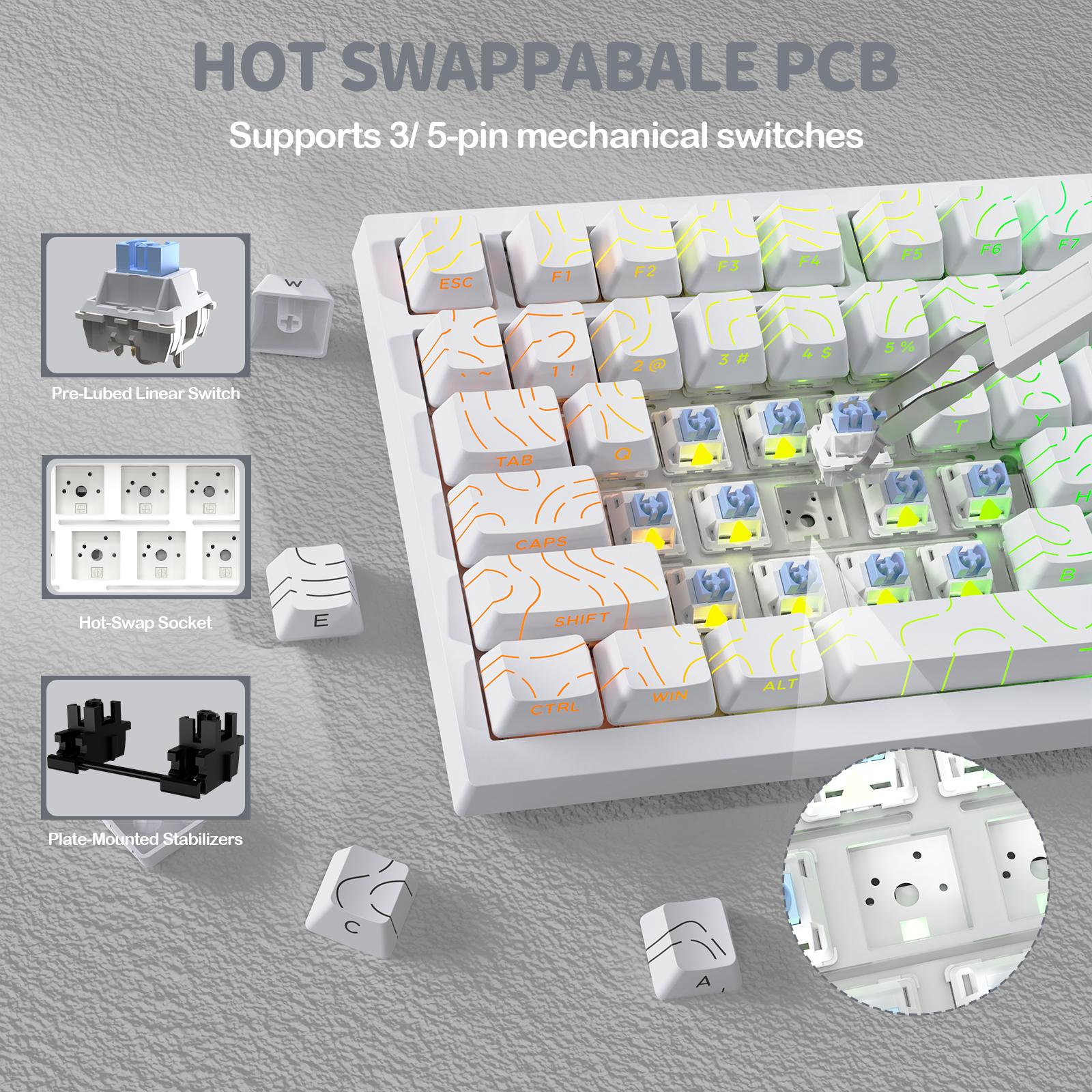 Clavier mécanique à joint tri-mode ATTACK SHARK X820Ultra