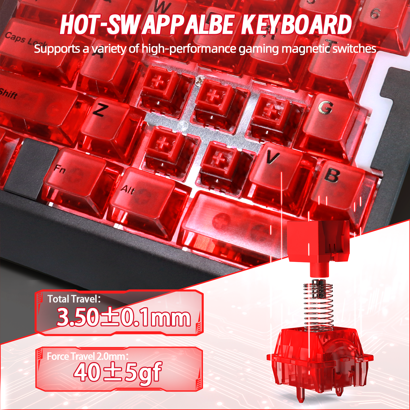 Clavier de jeu filaire à une main ATTACK SHARK X AJAZZ AK029