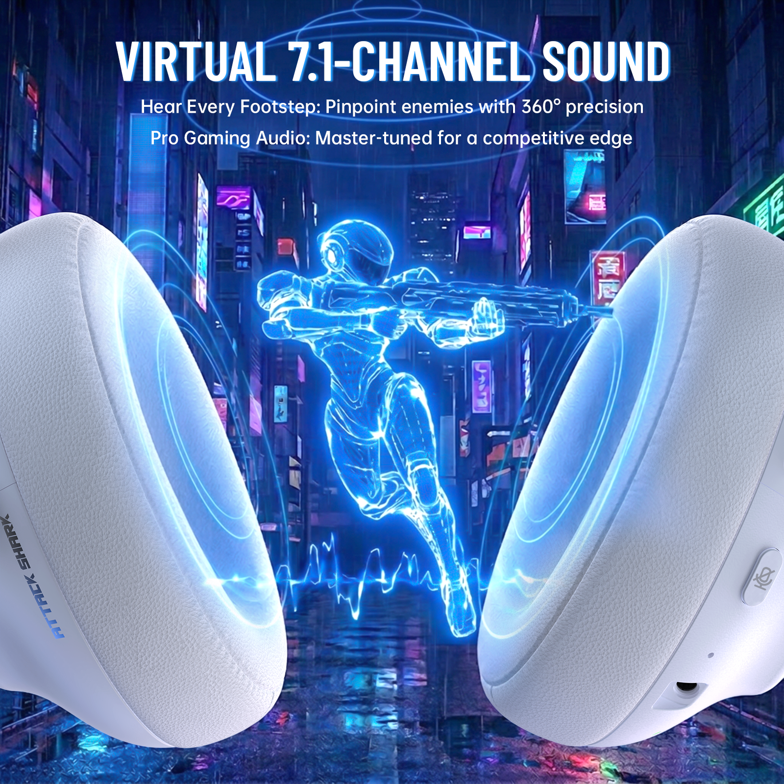 Casque de jeu sans fil ATTACK SHARK L50 PRO à trois modes