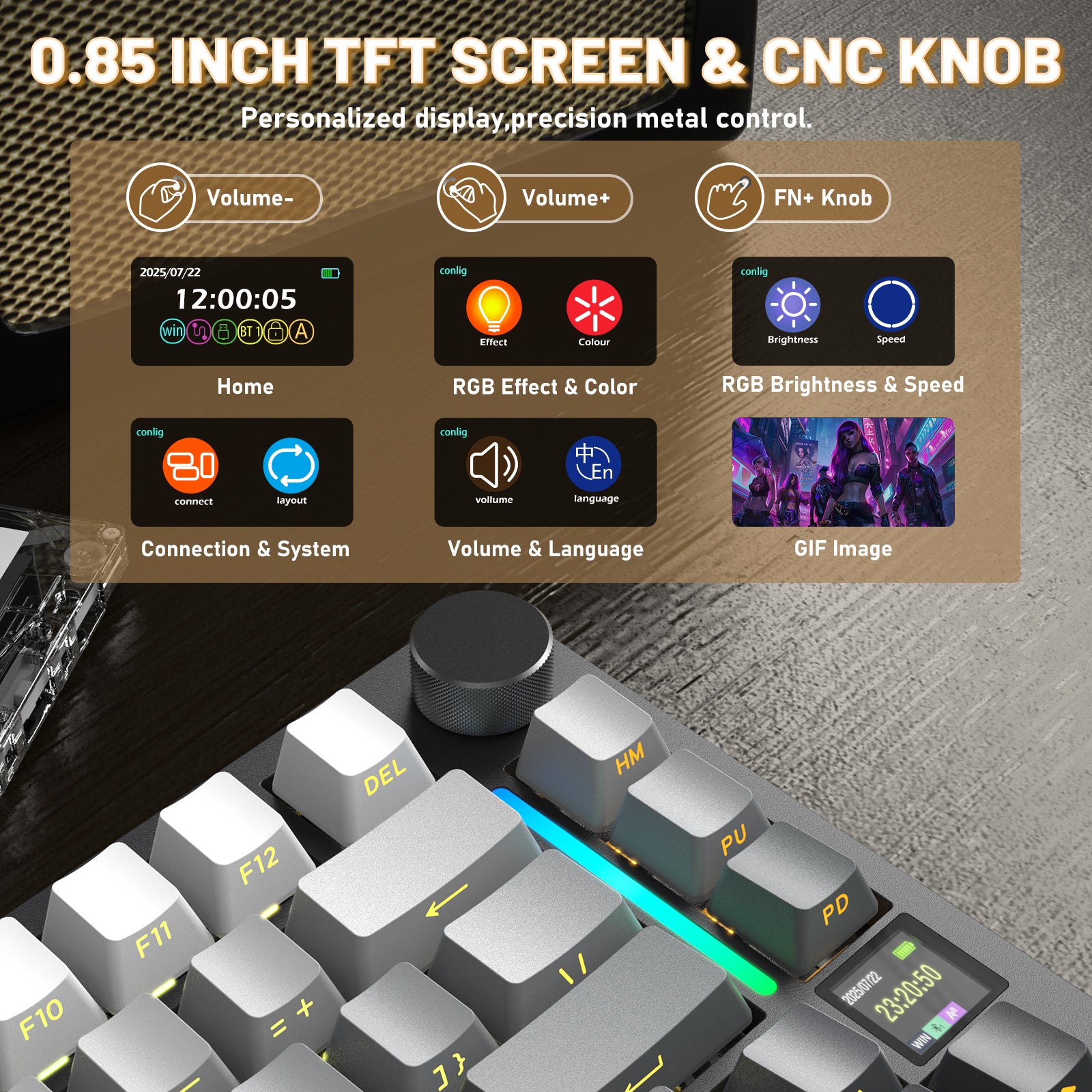 Clavier mécanique ATTACK SHARK X820ULTRA avec câble en spirale C01ULTRA