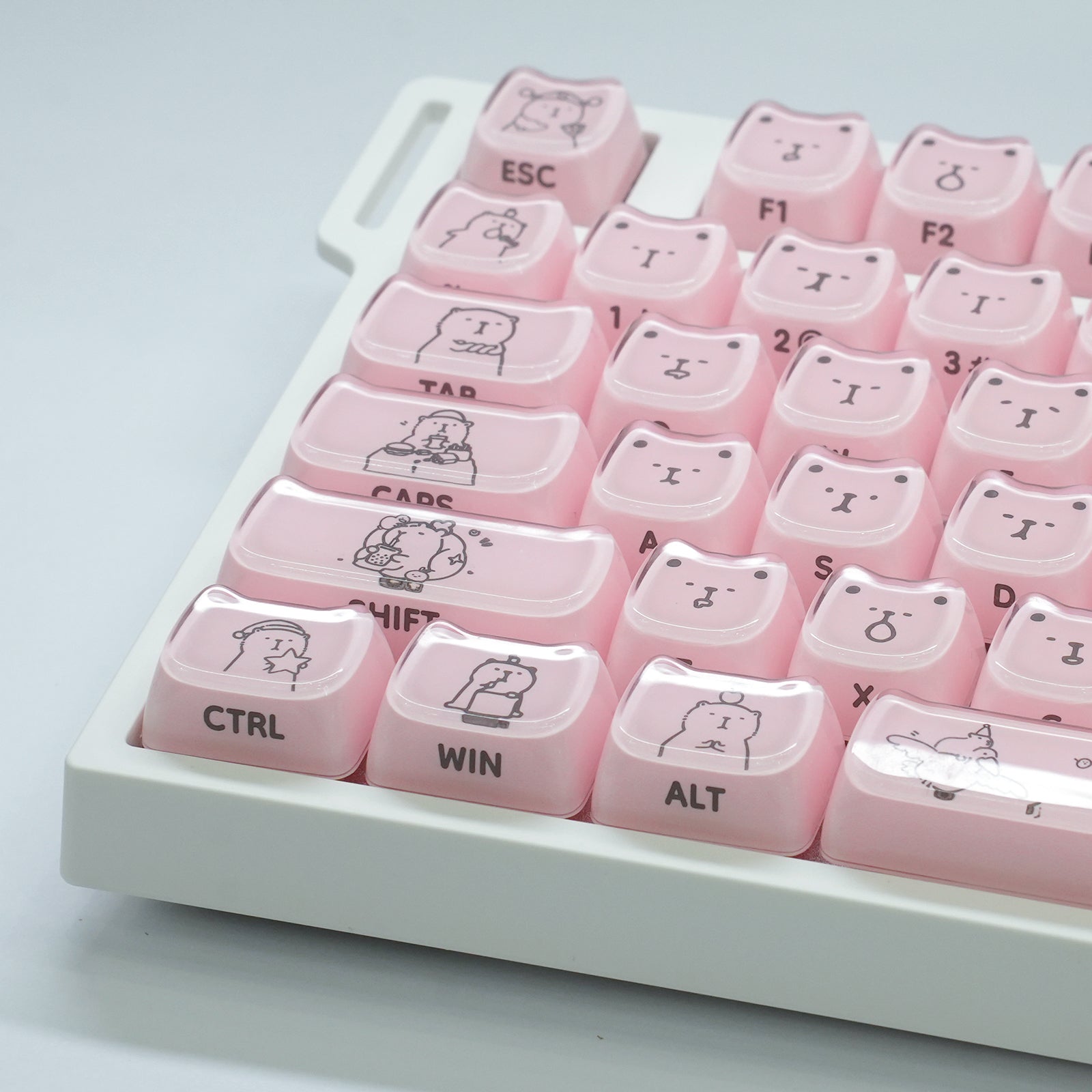 ATTACK SHARK SK05, 118/119 touches, touches en PBT, profil MOA, ANSI