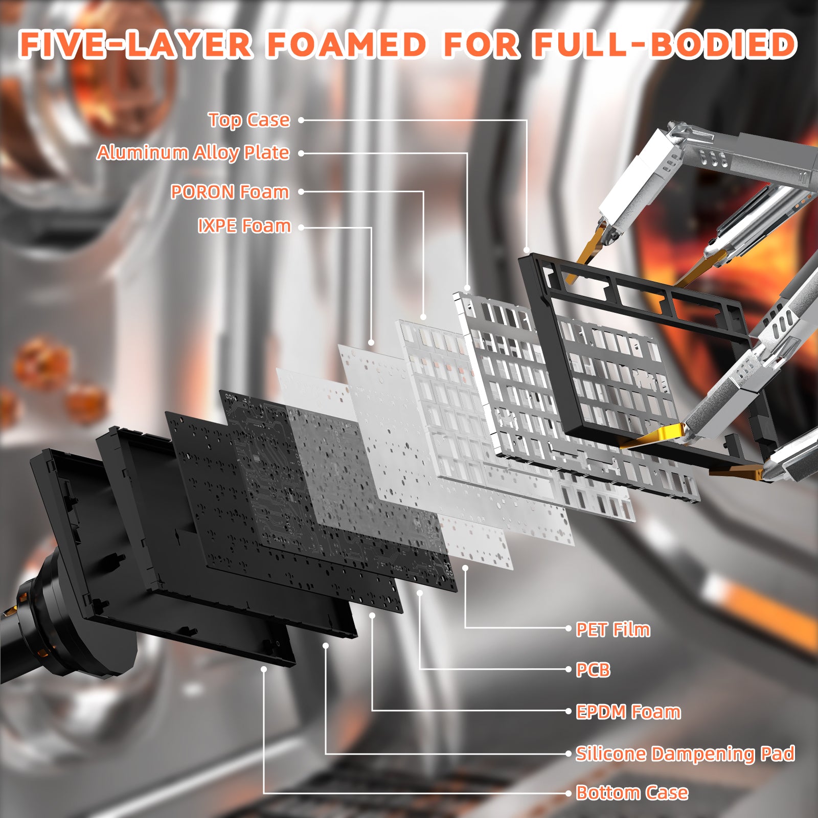 Clavier ATTACK SHARK R82 HE à déclenchement rapide avec interrupteur magnétique et RT de 0,005 mm