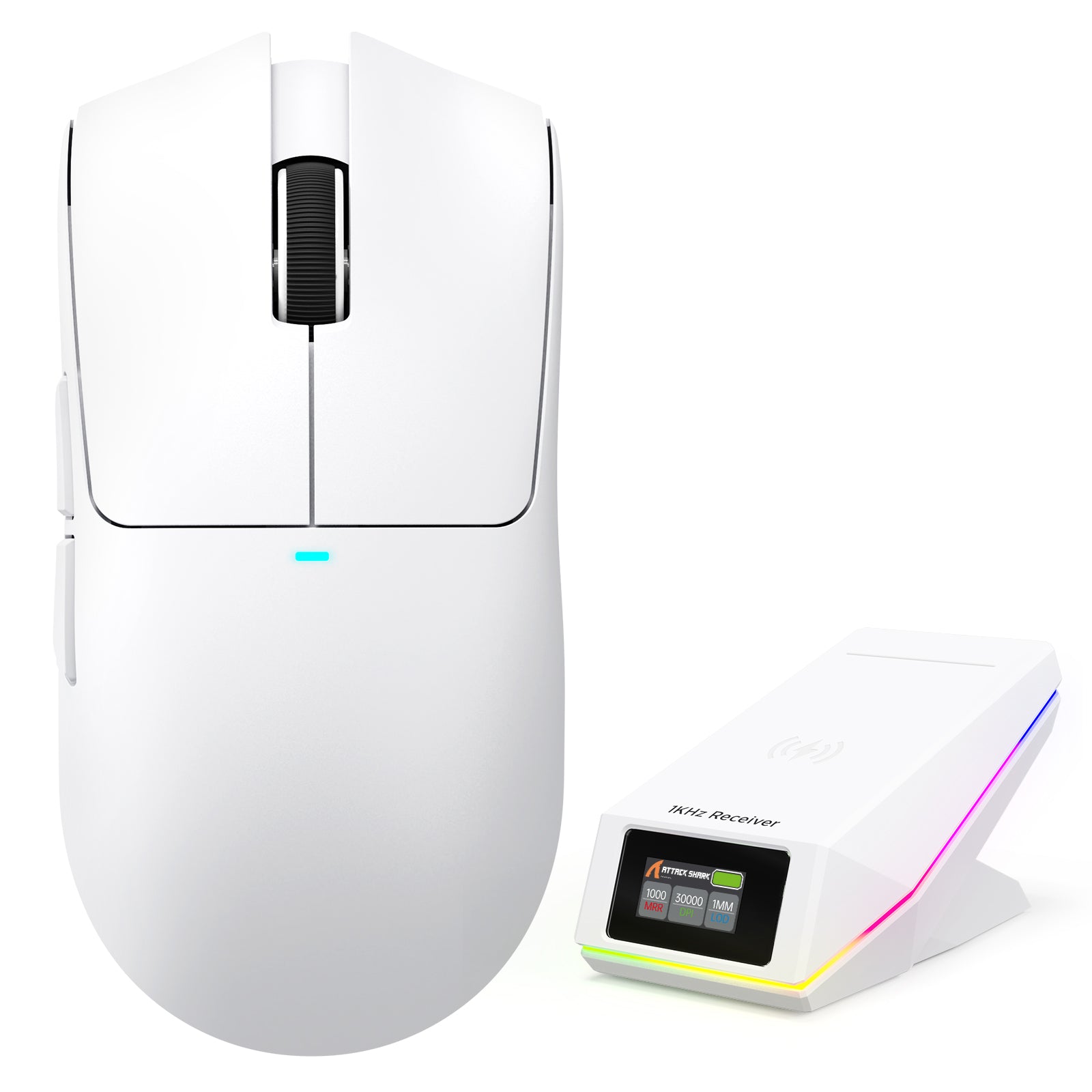 Souris de jeu sans fil ATTACK SHARK X11 PRO V2 avec station de charge et écran TFT