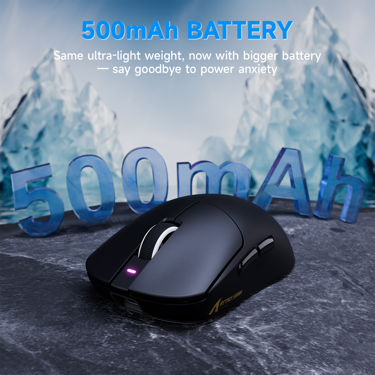 Souris de jeu sans fil tri-mode ATTACK SHARK X8 PLUS avec câble C06 ULTRA