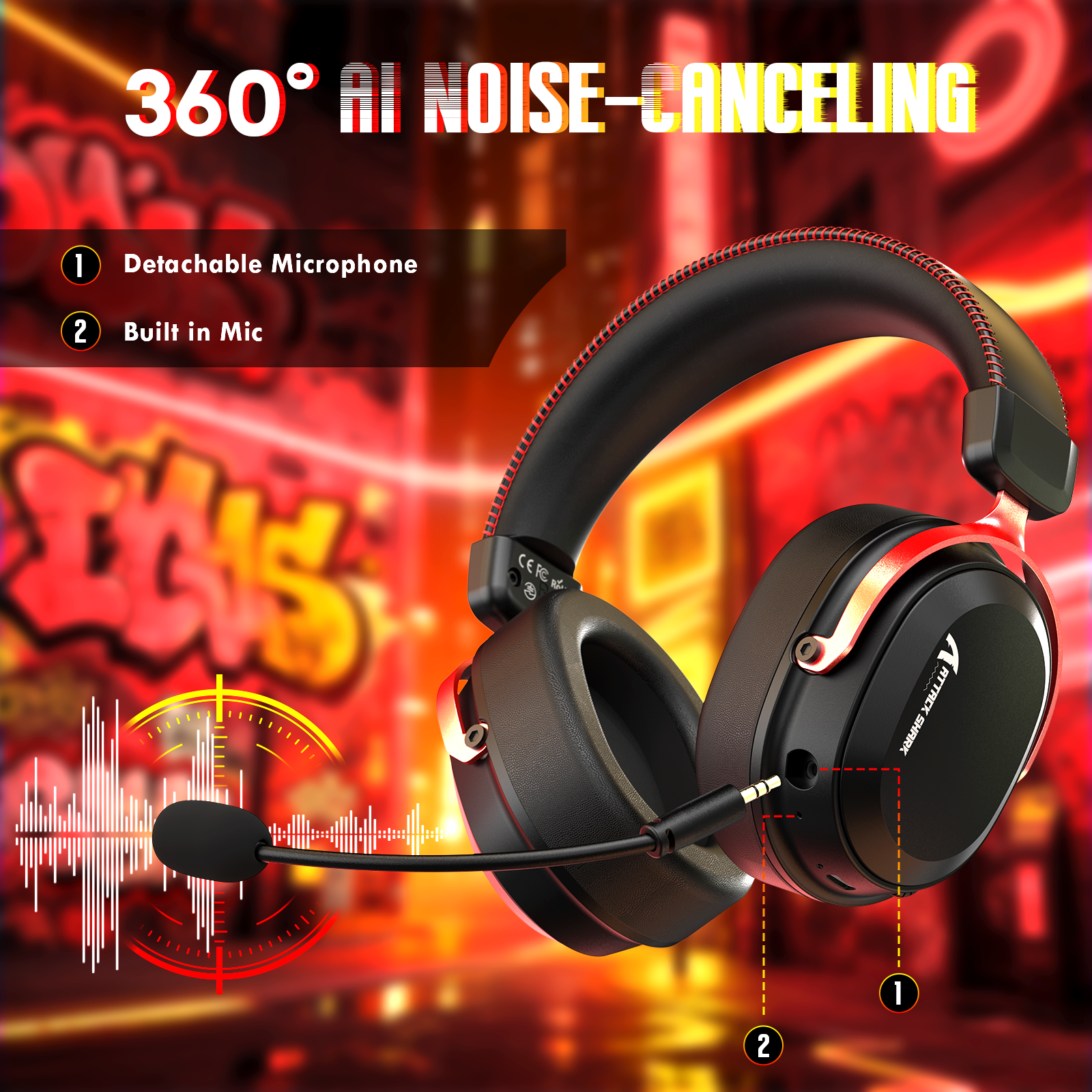 Casque de jeu sans fil ATTACK SHARK L30PRO