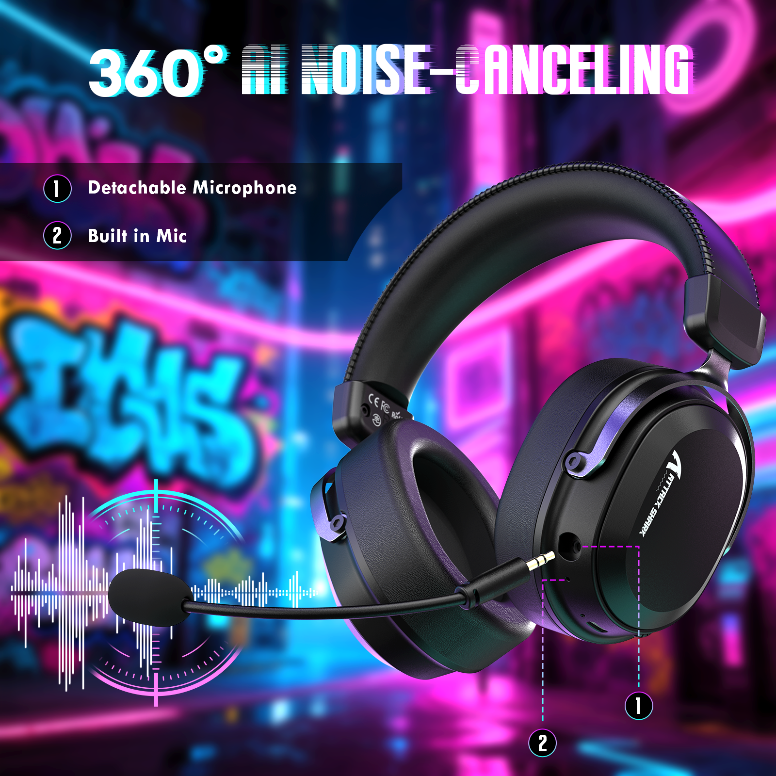 Casque de jeu sans fil ATTACK SHARK L30PRO