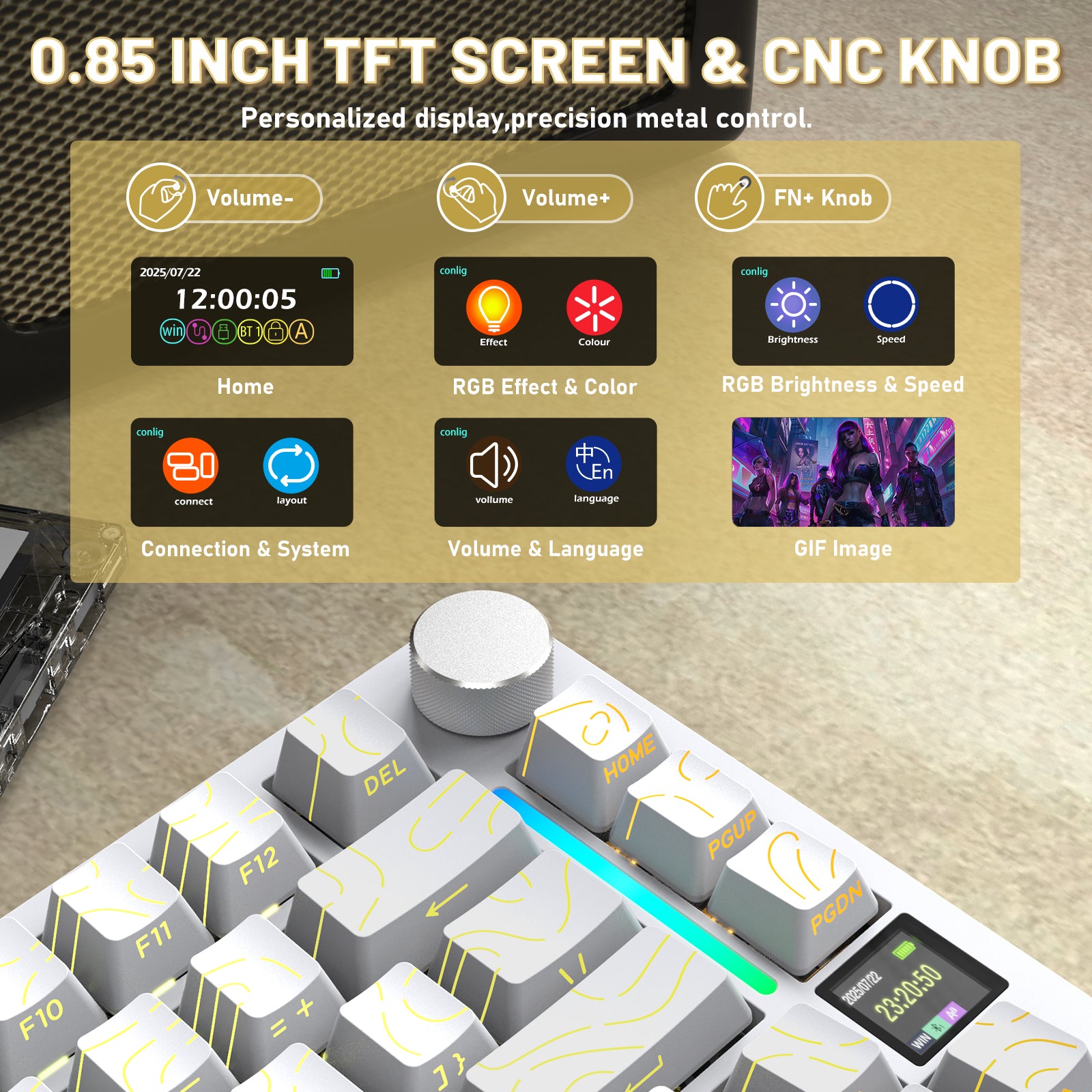 Clavier mécanique ATTACK SHARK X820ULTRA avec câble en spirale C01ULTRA