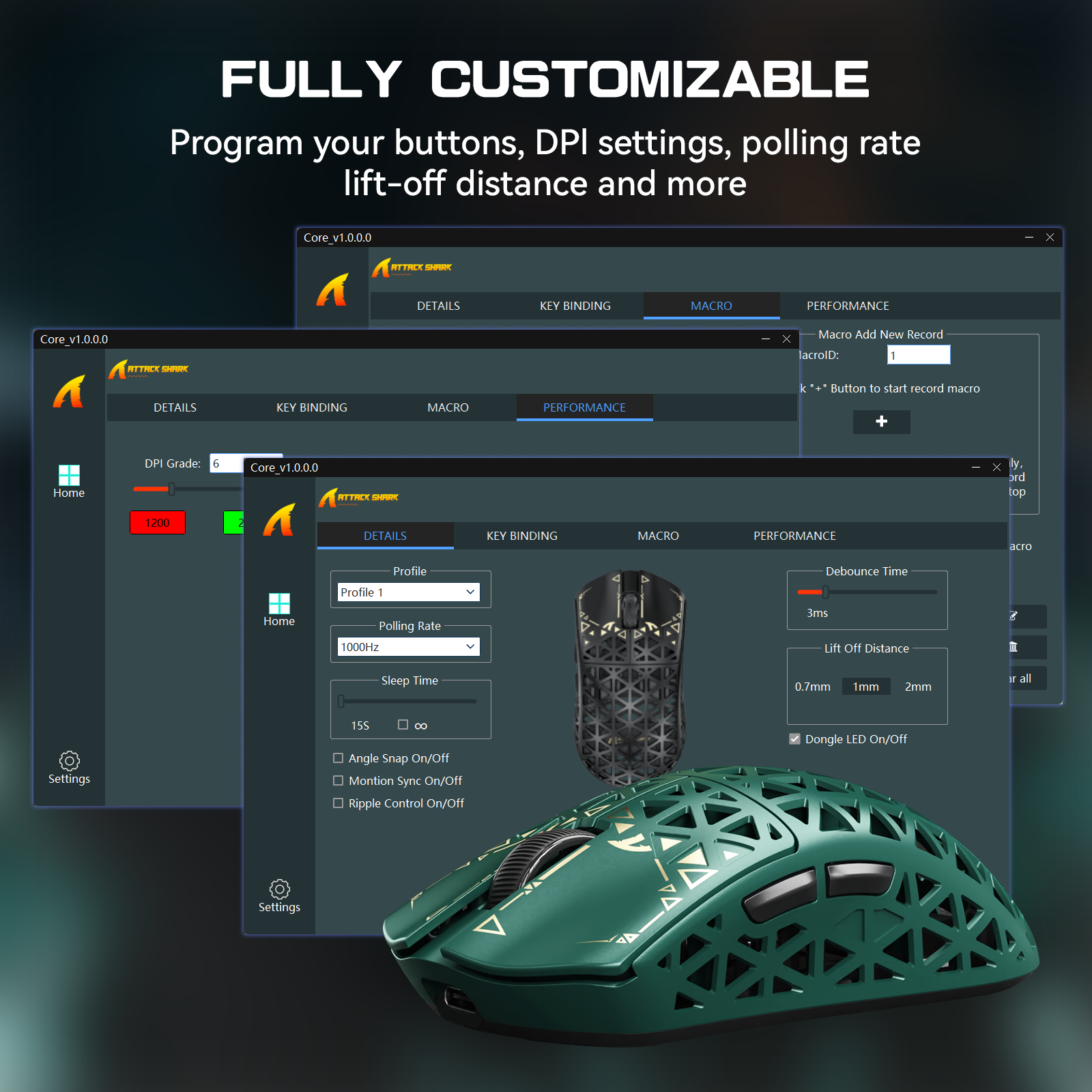 Souris gaming sans fil ATTACK SHARK R5 ULTRA en fibre de carbone 8K PAW3950MAX