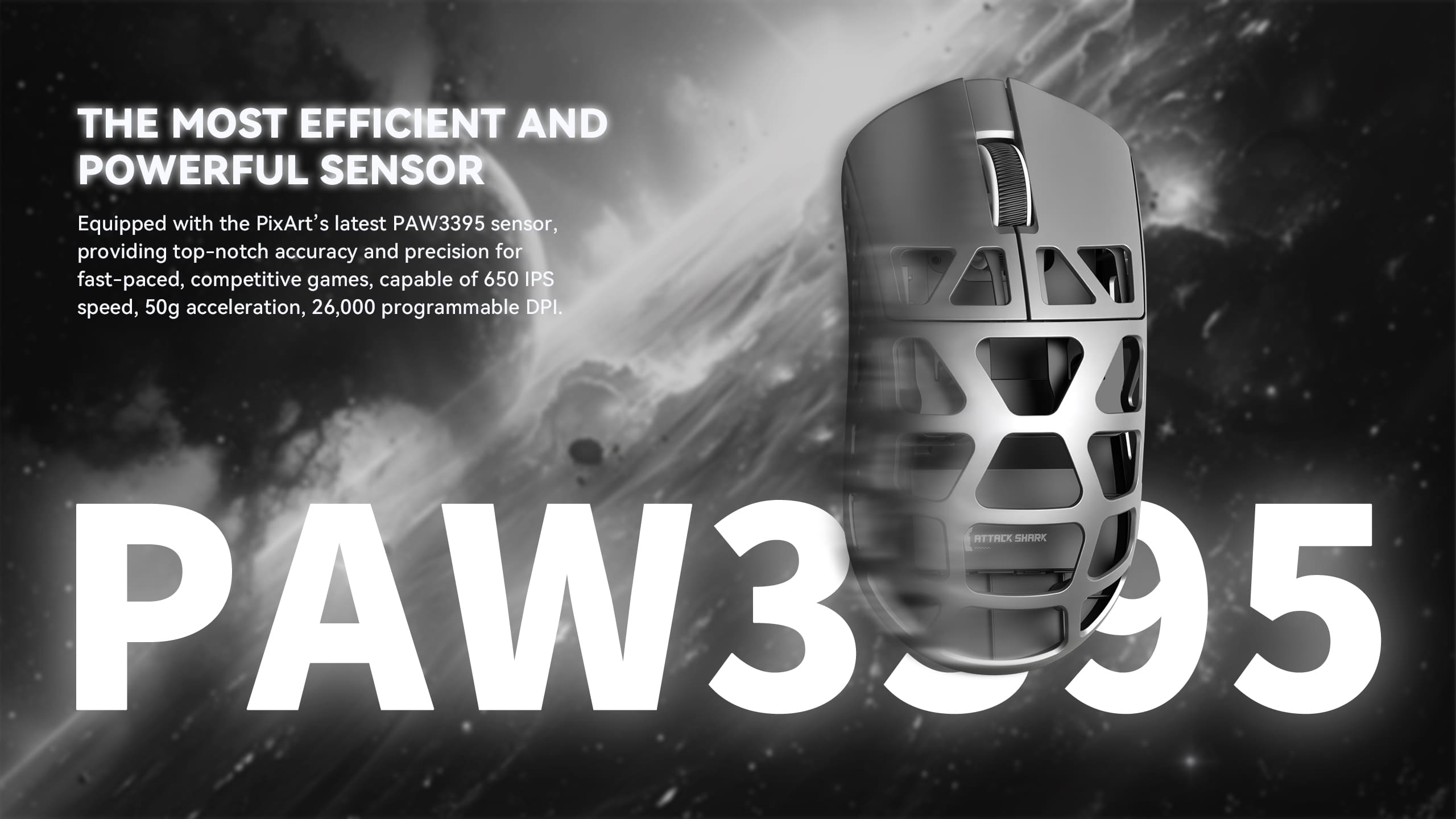 Souris de jeu en alliage de magnésium ATTACK SHARK R3 8K