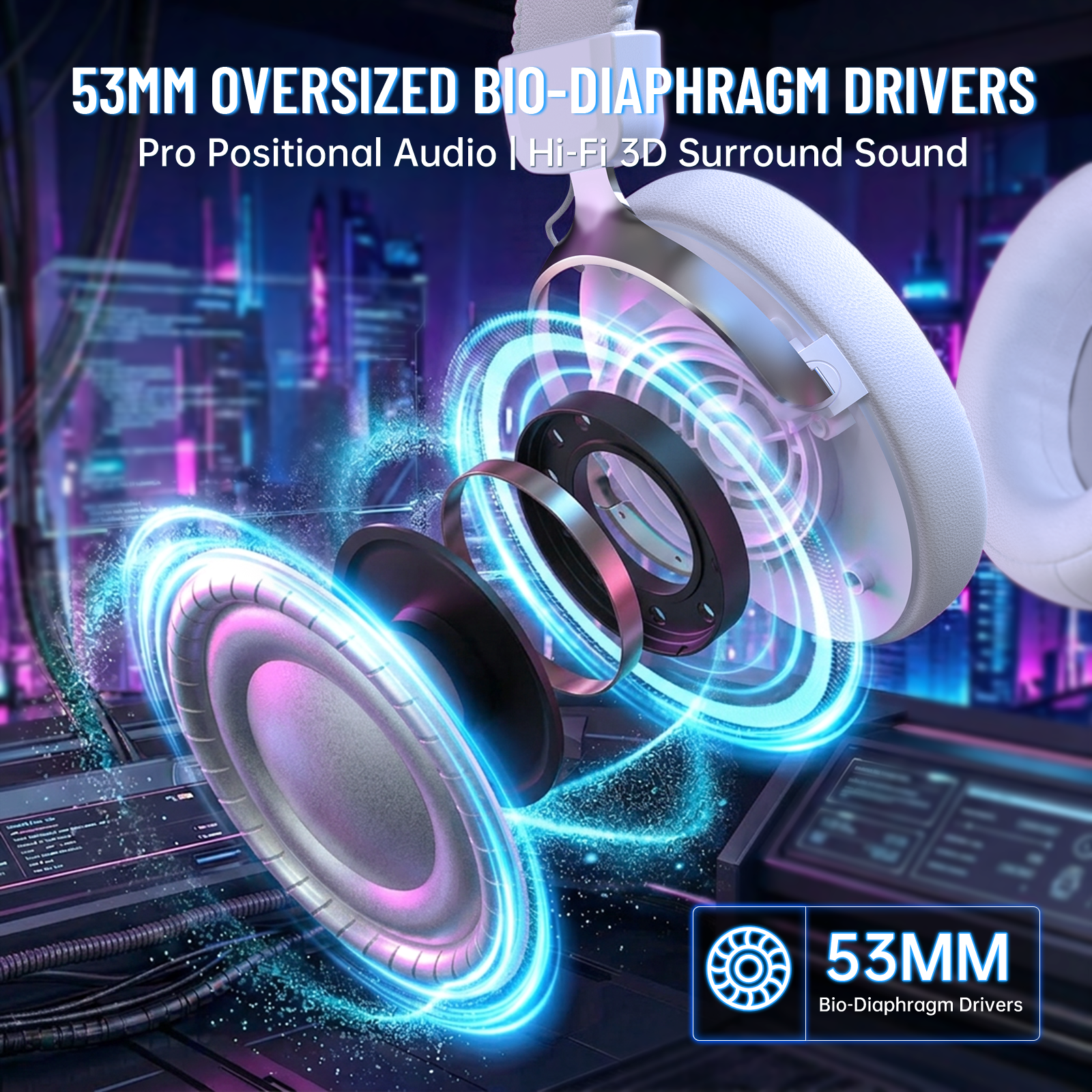 Casque de jeu sans fil ATTACK SHARK L50 PRO à trois modes