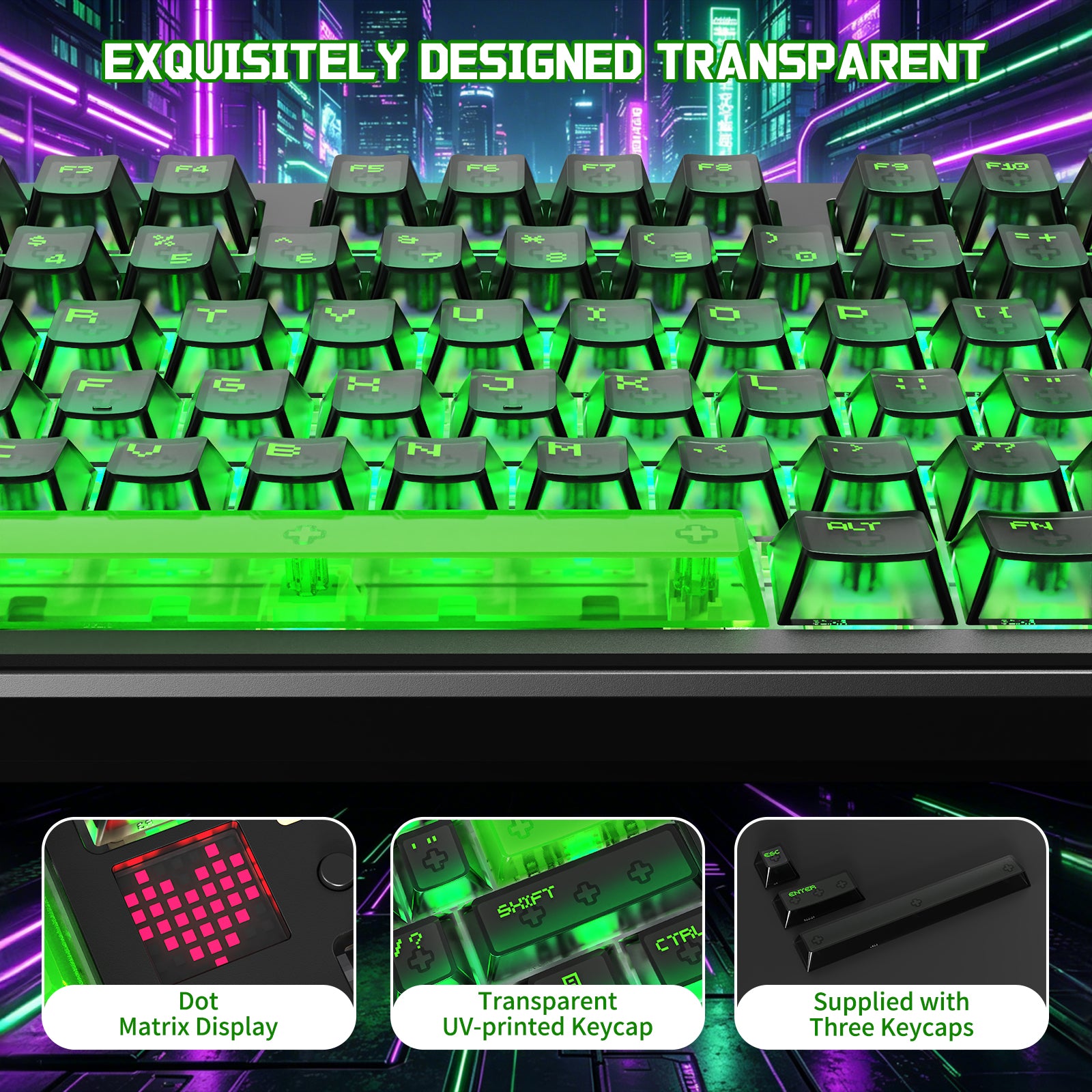 Clavier Mécanique Sans Fil ATTACK SHARK X87 ULTRA avec Récepteur Sans Fil 8K
