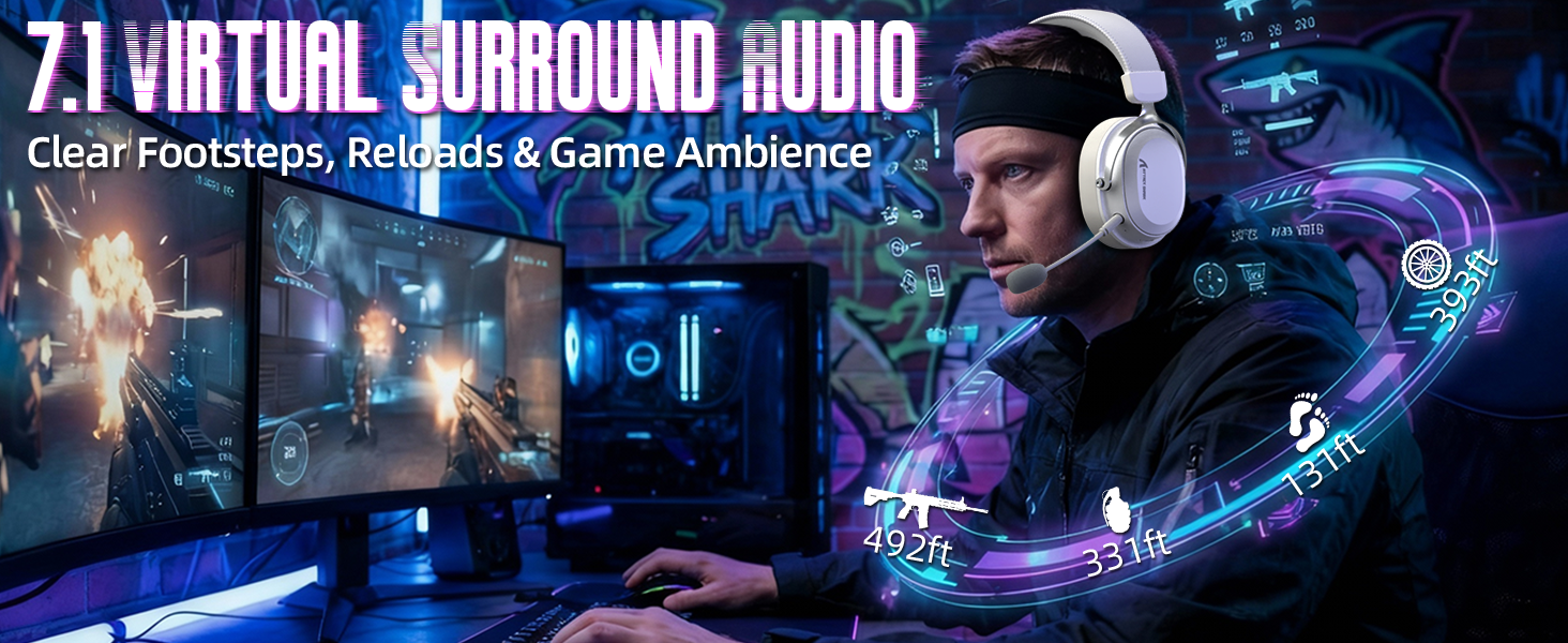Casque de jeu sans fil ATTACK SHARK L30PRO
