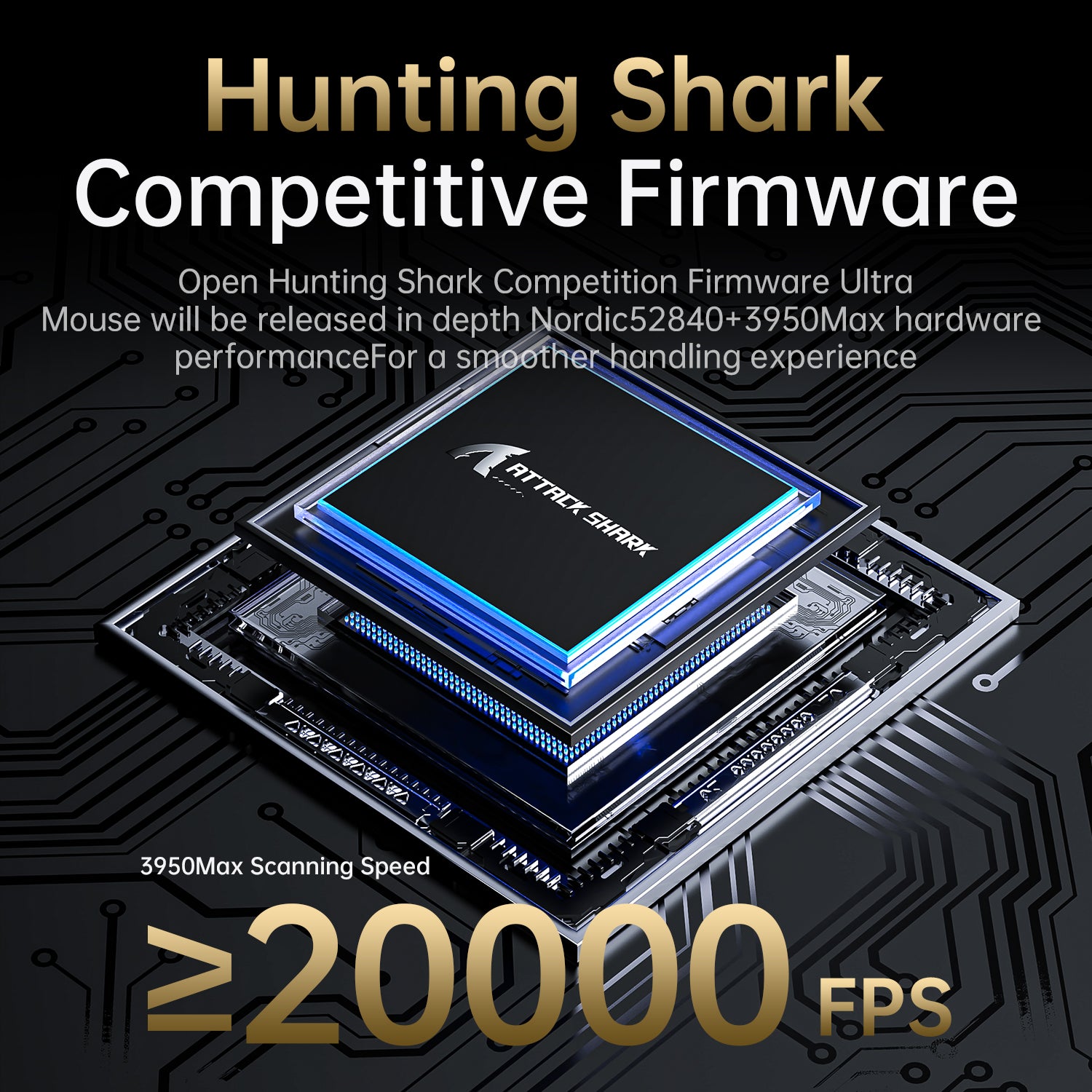 Souris de jeu tri-mode ultra-légère ATTACK SHARK V5