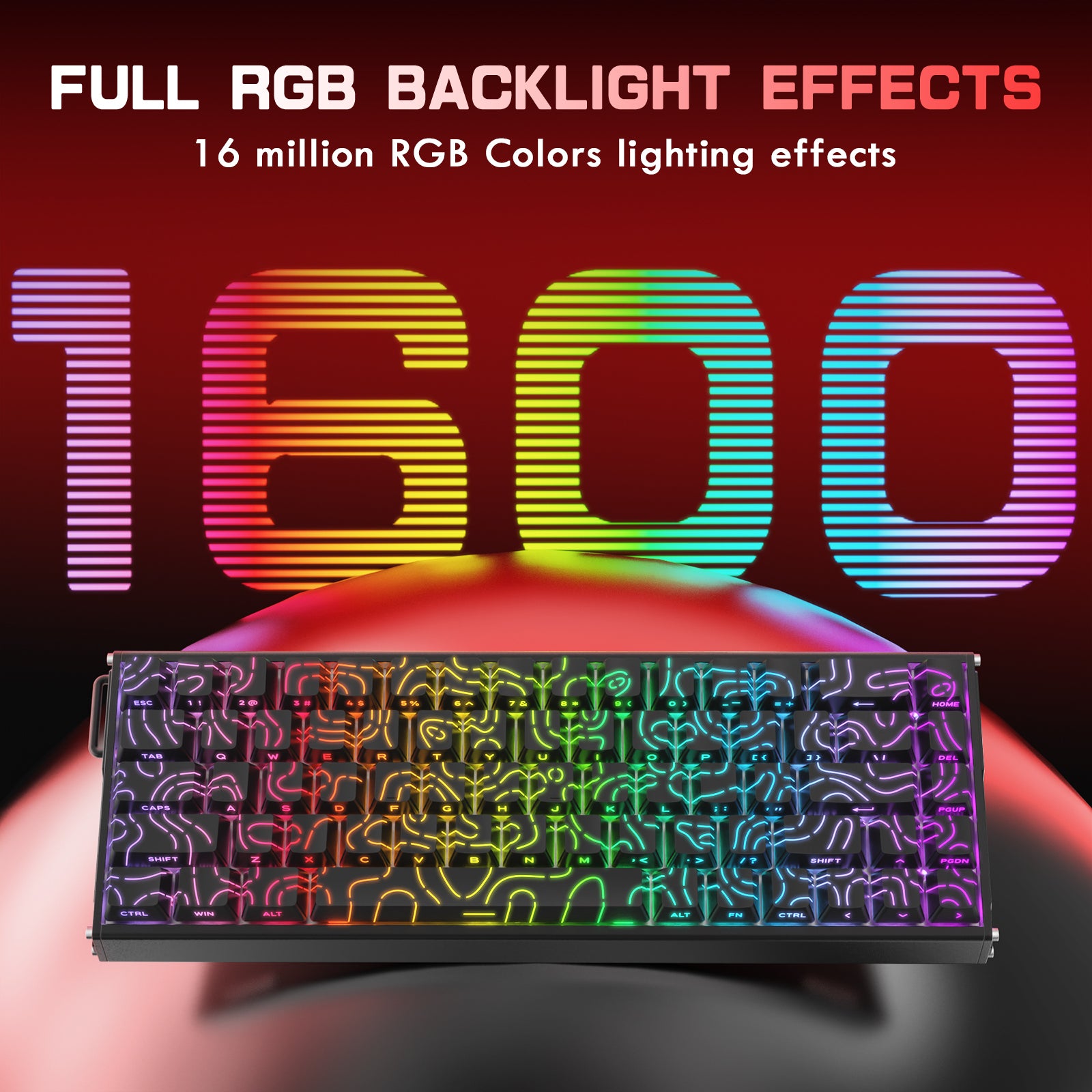 Clavier en aluminium CNC à déclenchement rapide ATTACK SHARK X68MAX HE avec interrupteur magnétique et câble enroulé RGB C01Ultra