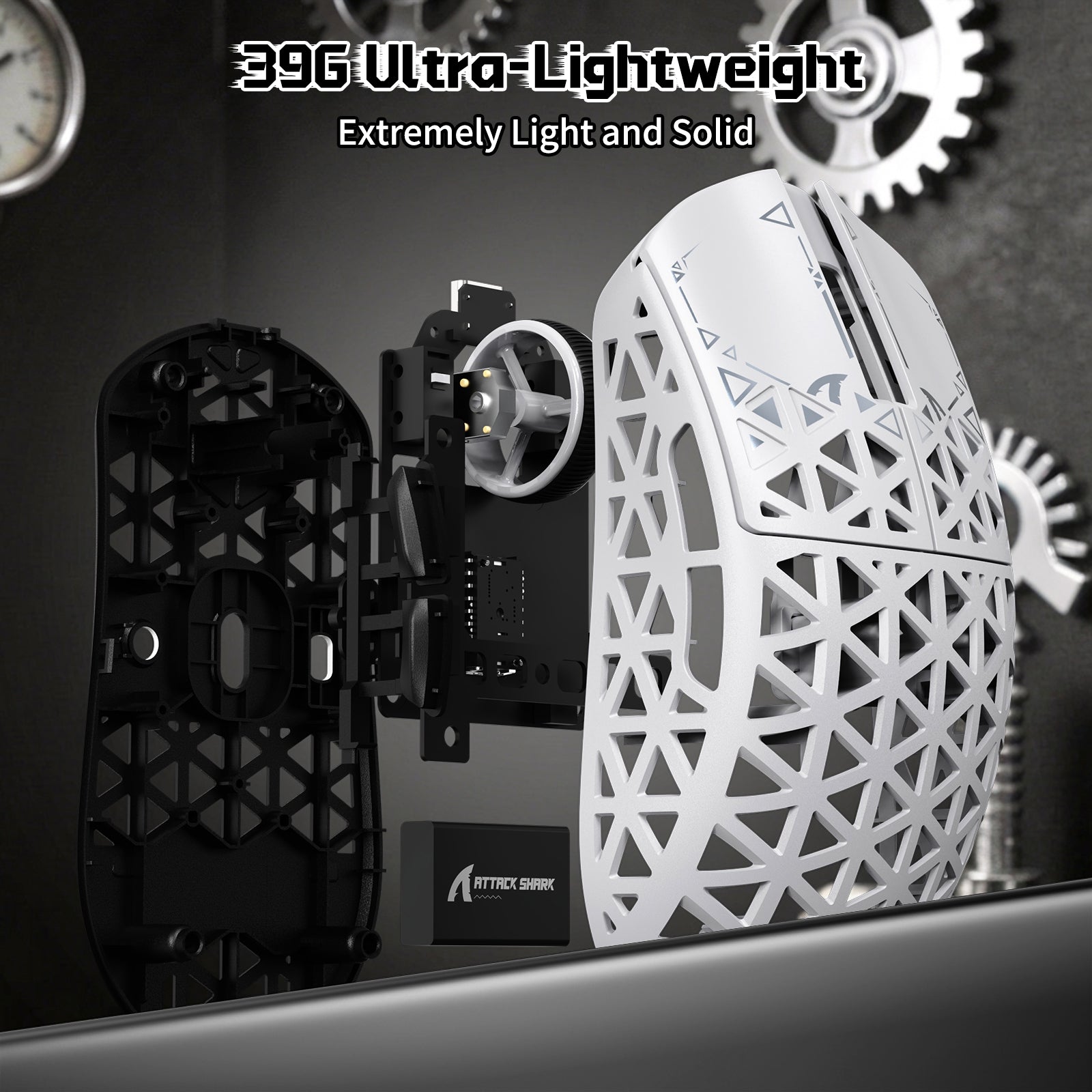 Pack gaming ATTACK SHARK R68 HE & R5 ULTRA en fibre de carbone avec câble enroulé Ultra C01