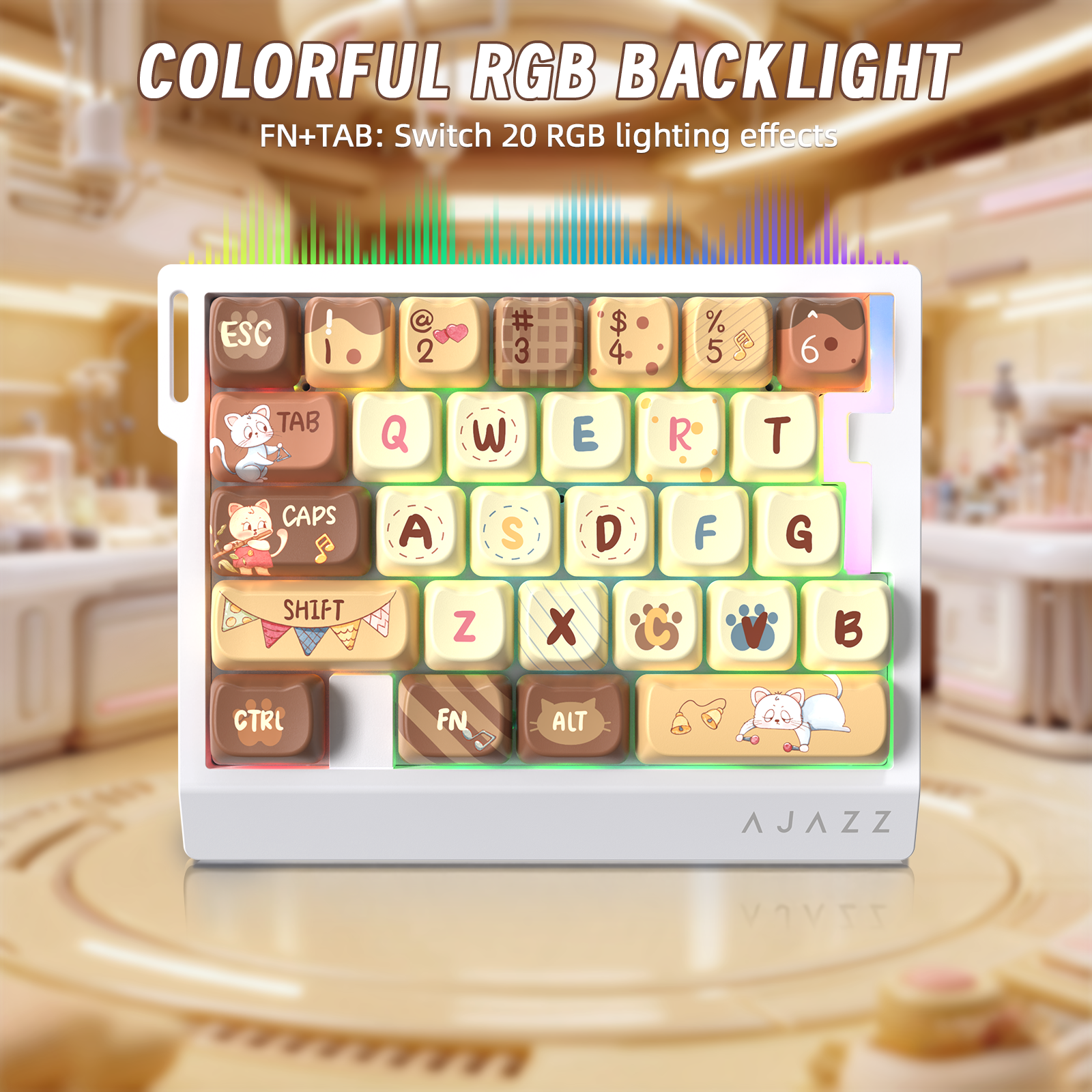 Clavier de jeu filaire à une main ATTACK SHARK X AJAZZ AK029