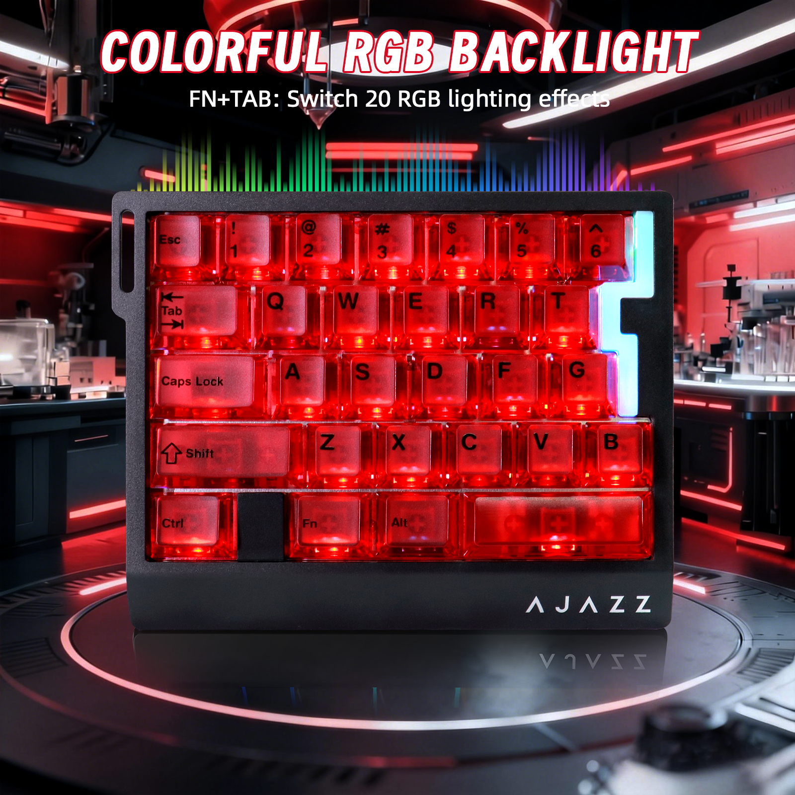 Clavier de jeu filaire à une main ATTACK SHARK X AJAZZ AK029