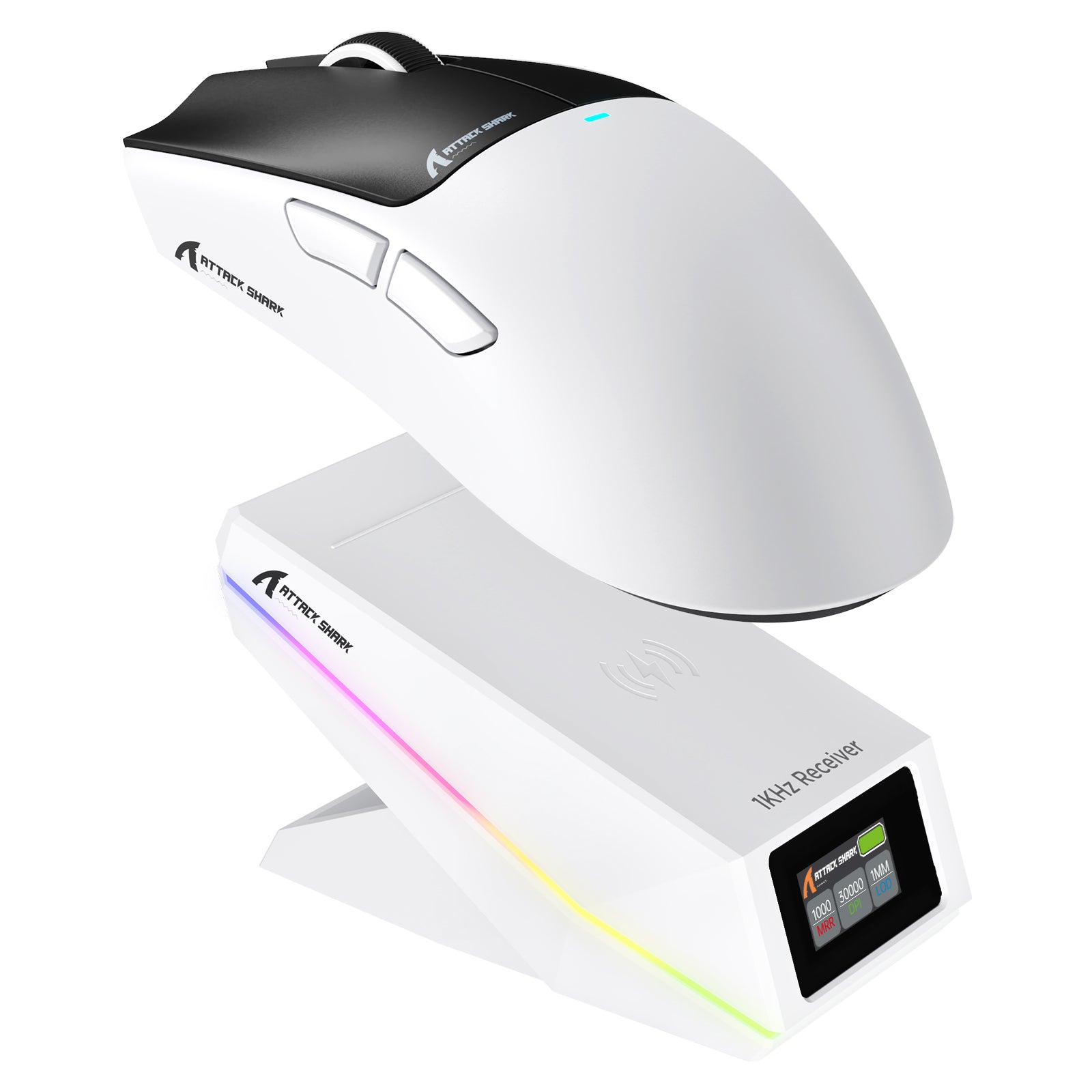 Souris de jeu sans fil ATTACK SHARK X11 PRO V2 avec station de charge et écran TFT