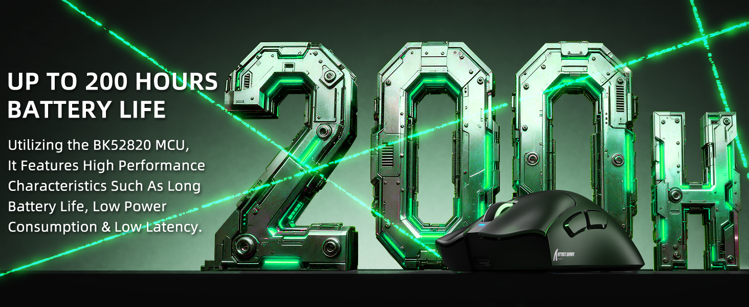 Souris de jeu ultra-légère à trois modes ATTACK SHARK V3